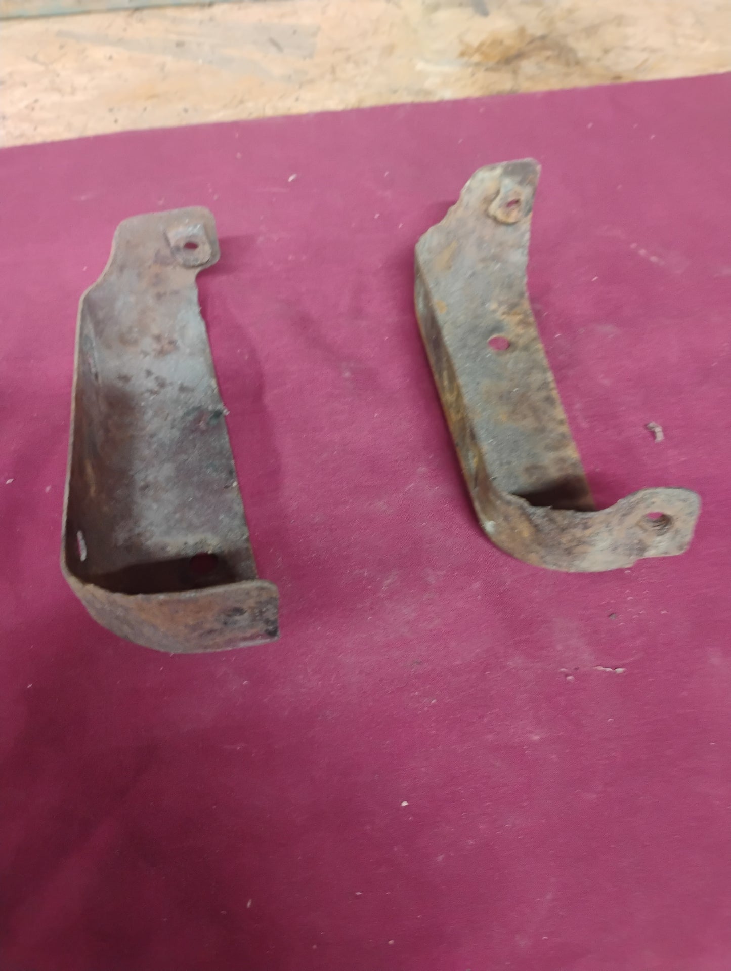 73-79 Chevy GMC Truck Grille Braces Set Support Brackets Core Panel C10 K10 OEM