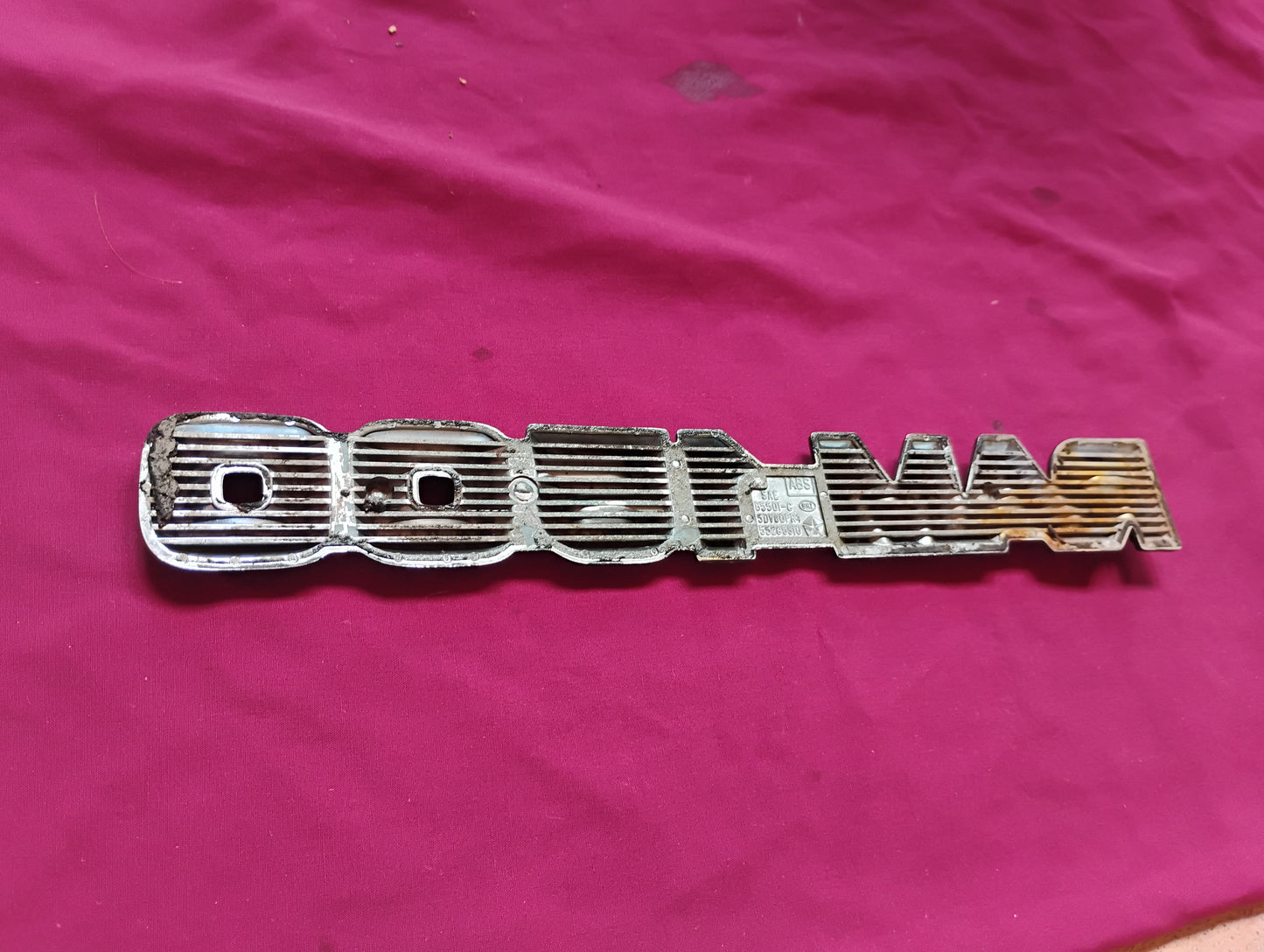 OEM RAM 1500 Chrome & Black Emblem Badge - Fits 2009-2012 Dodge Ram 1500 - Good Condition (A)