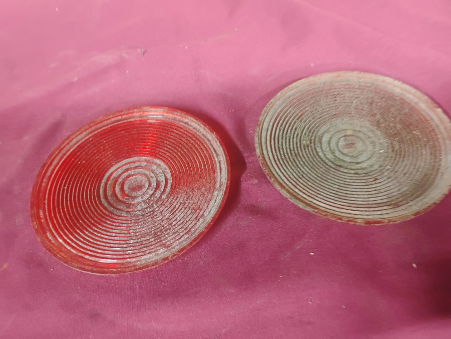 Universal Trailer Tail Light Lens Replacement Round Red Amber DOT Approved