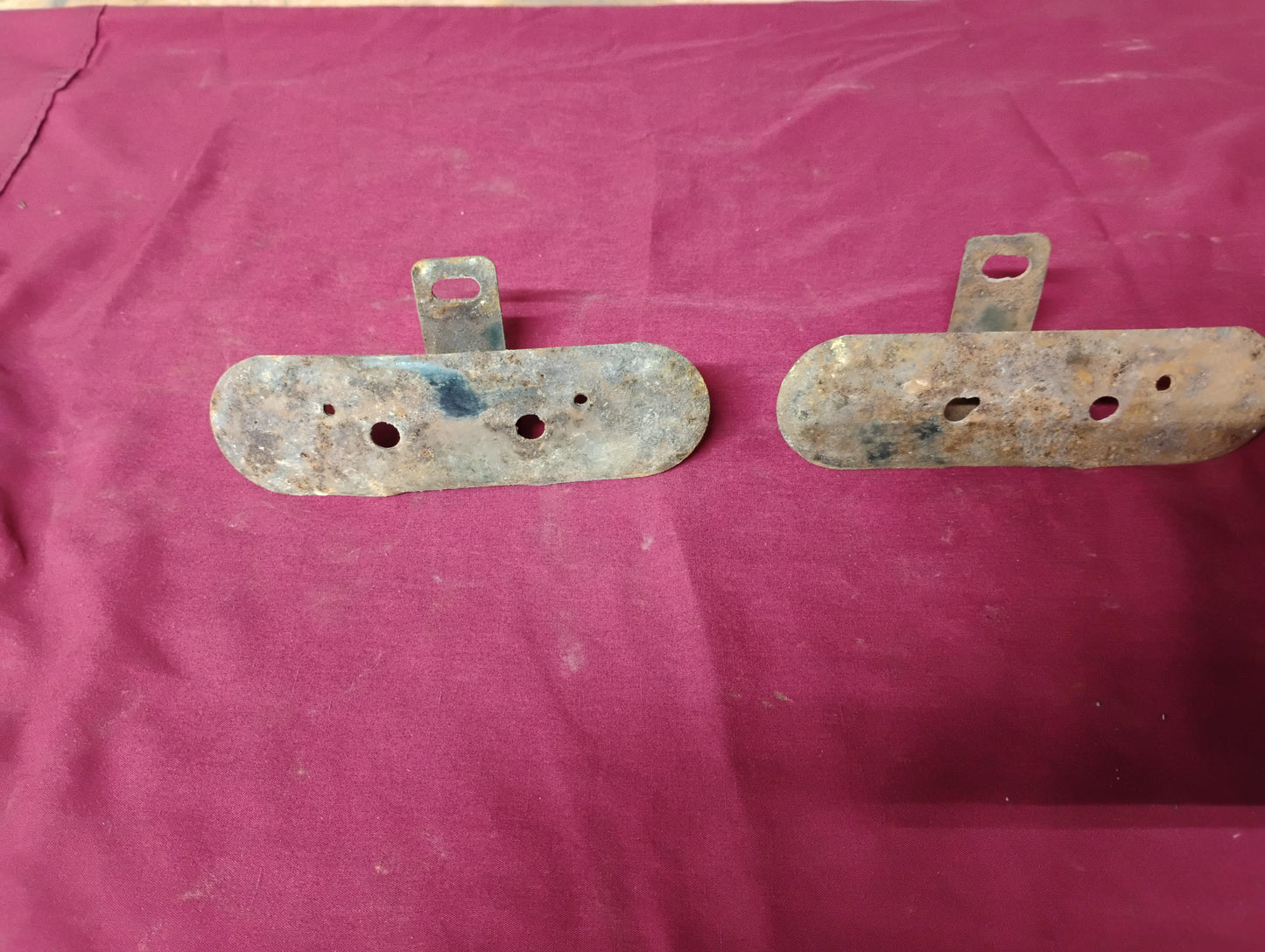 OEM 1973-1987 Chevy GMC Truck Side Mirror Mounting Brackets Pair C10 K10 Squarebody