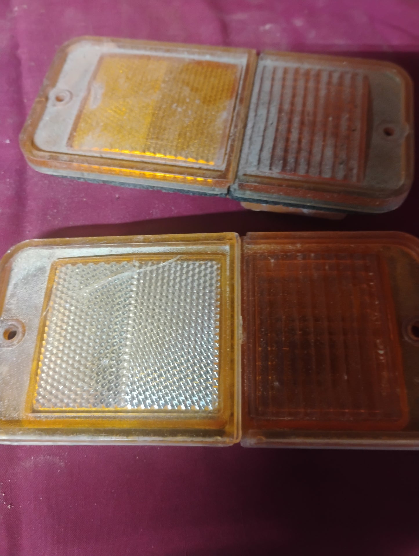 1967-1972 Chevy C10 K10 Truck Side Marker Lights Set Front Fender OEM GM Vintage