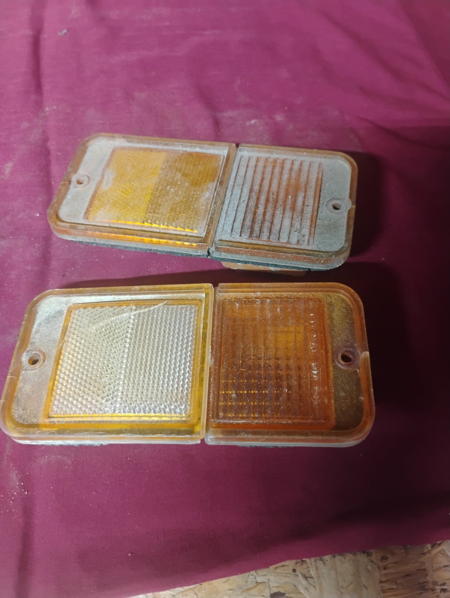 1967-1972 Chevy C10 K10 Truck Side Marker Lights Set Front Fender OEM GM Vintage