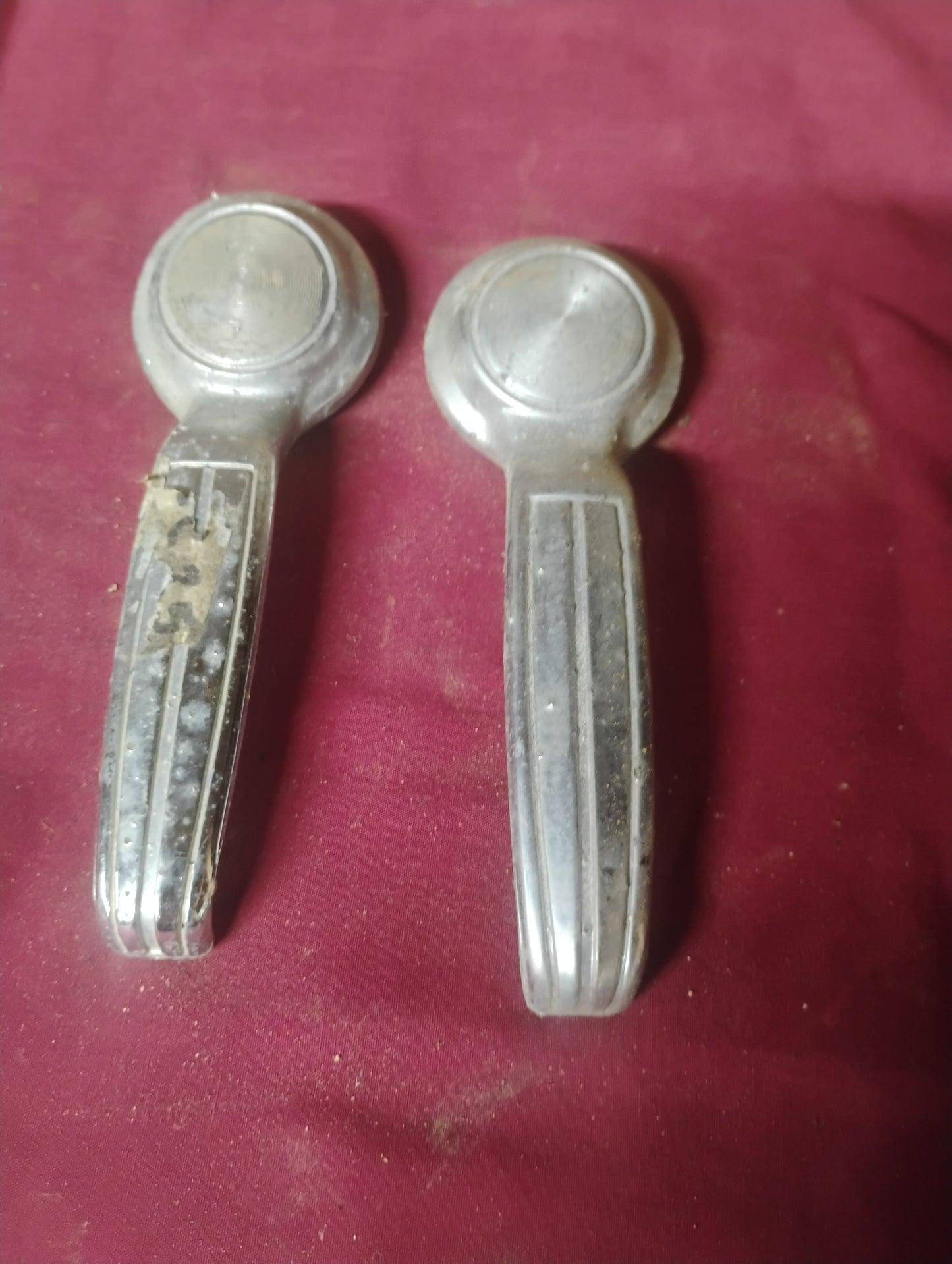 67-72 Chevy Truck Outer Door Handles Pair C10 K10 Blazer Left Right Chrome OEM