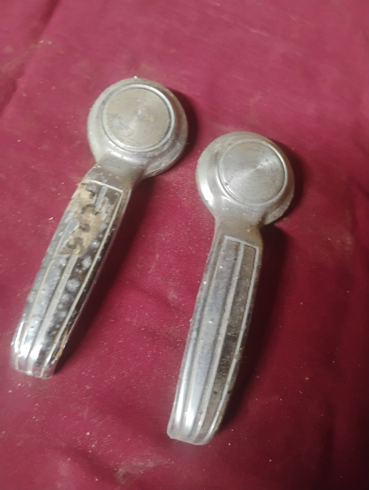 67-72 Chevy Truck Outer Door Handles Pair C10 K10 Blazer Left Right Chrome OEM