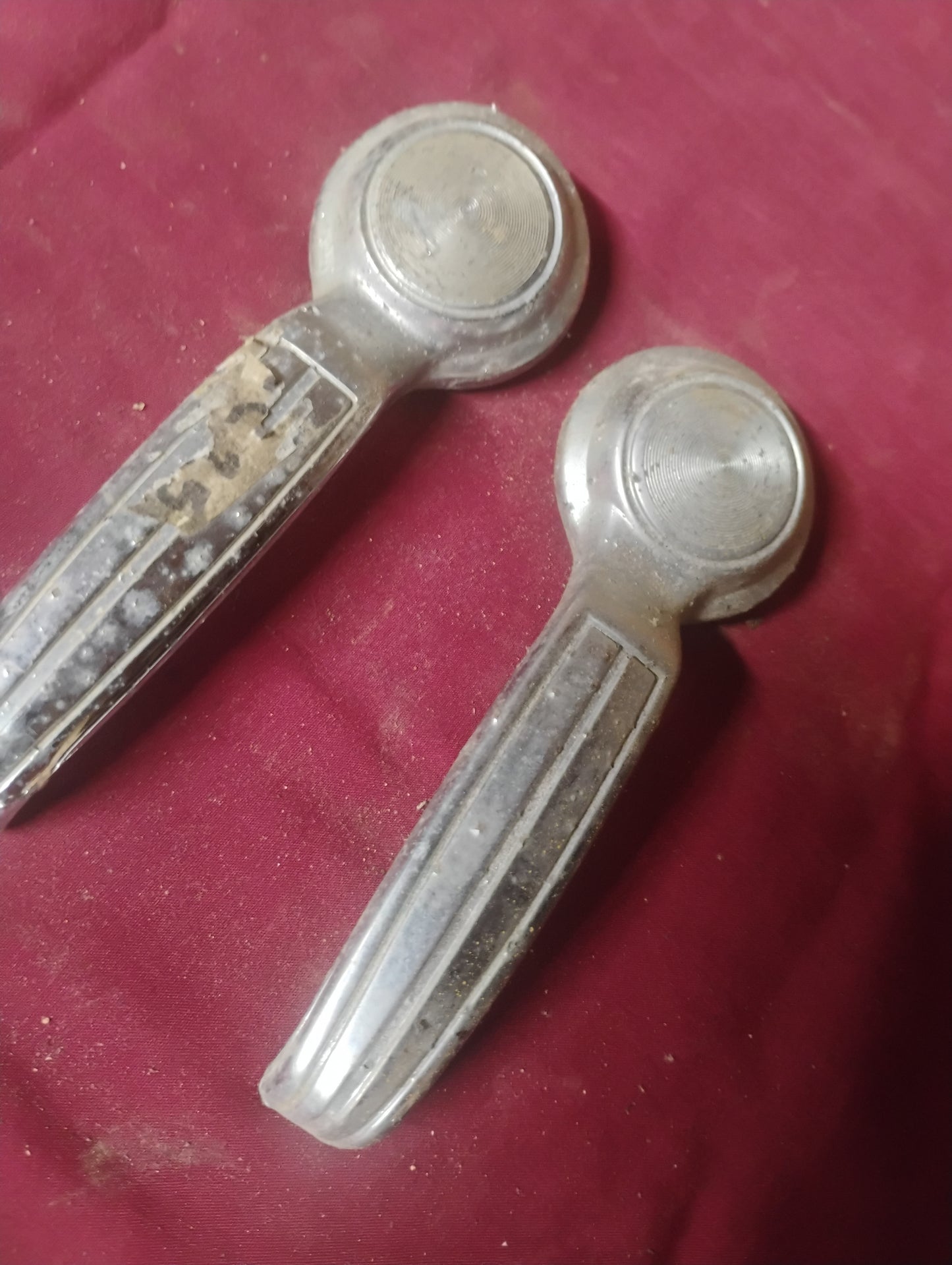 67-72 Chevy Truck Outer Door Handles Pair C10 K10 Blazer Left Right Chrome OEM