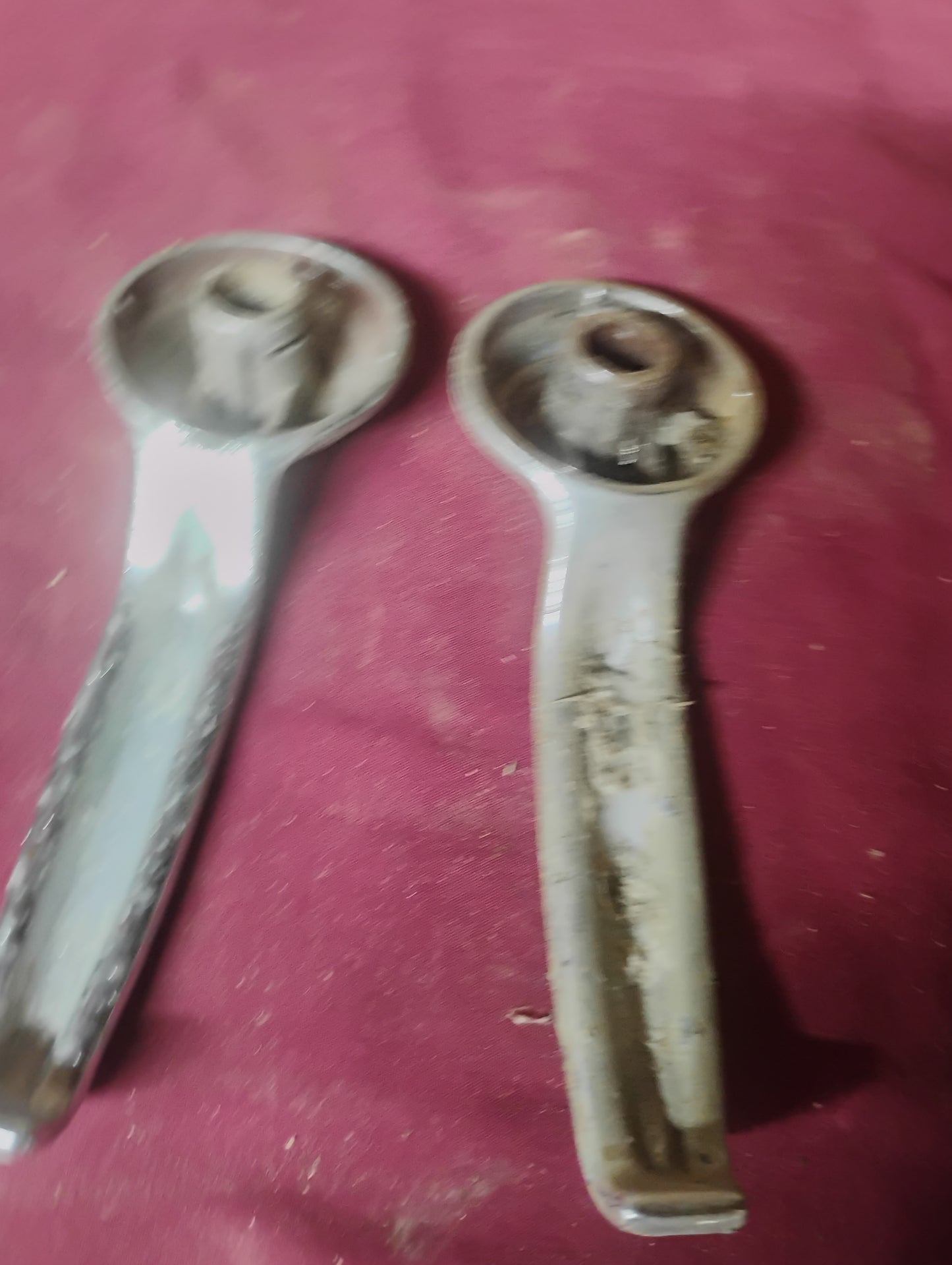 67-72 Chevy Truck Outer Door Handles Pair C10 K10 Blazer Left Right Chrome OEM