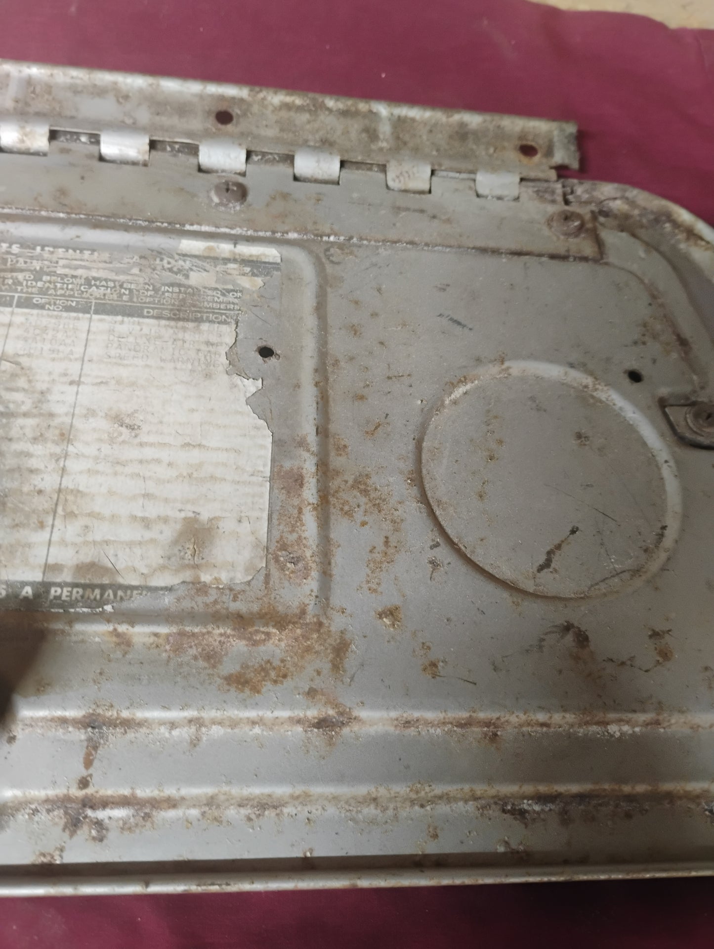 67-72 Chevy Truck Glove Box Door Lid Assembly OEM Dash Panel C10 K10 Blazer 1971