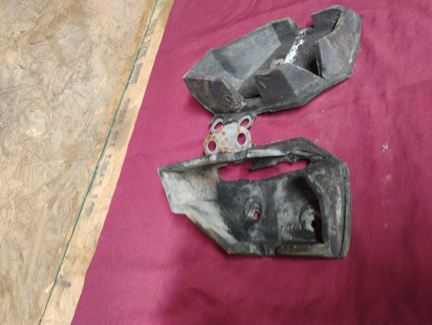 81-87 Chevy GMC Truck Rubber Hood Flanges Side Bumpers Cushions OEM C10 K10 Pair