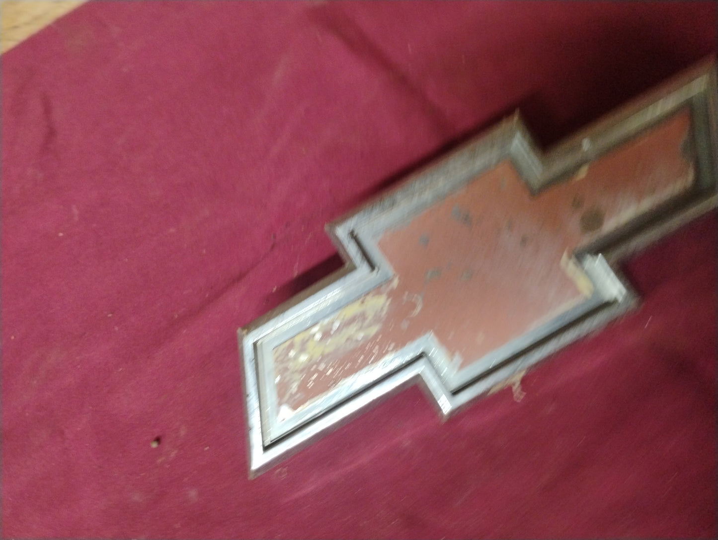 1980 Chevy Truck Foil Grille Emblem Bowtie Logo Badge C10 K10 Suburban OEM GM