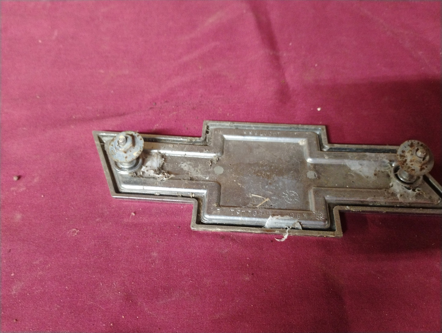 1980 Chevy Truck Foil Grille Emblem Bowtie Logo Badge C10 K10 Suburban OEM GM