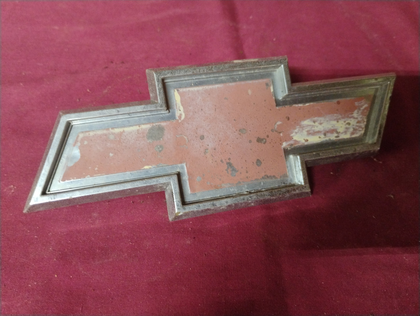 1980 Chevy Truck Foil Grille Emblem Bowtie Logo Badge C10 K10 Suburban OEM GM