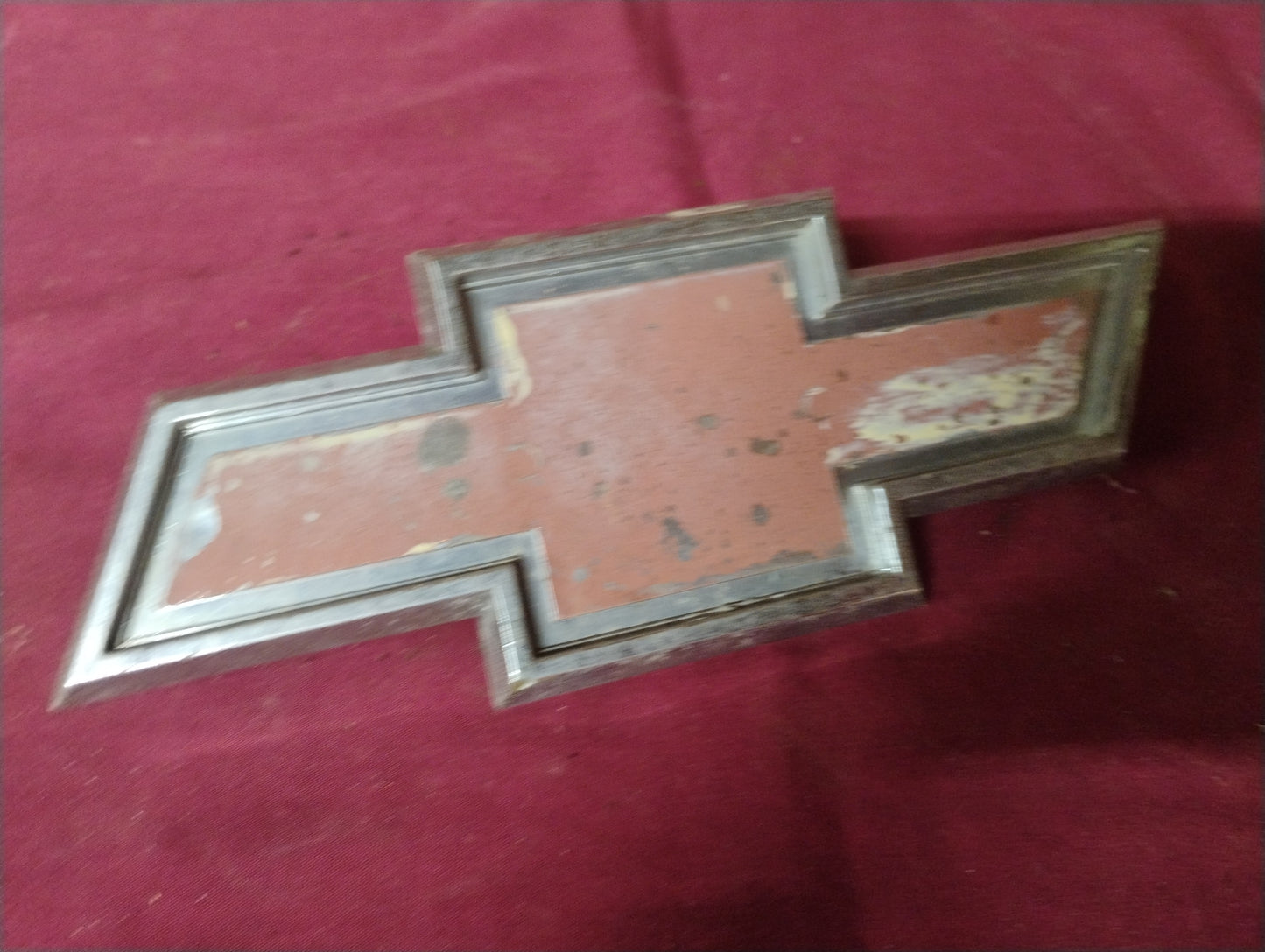 1980 Chevy Truck Foil Grille Emblem Bowtie Logo Badge C10 K10 Suburban OEM GM