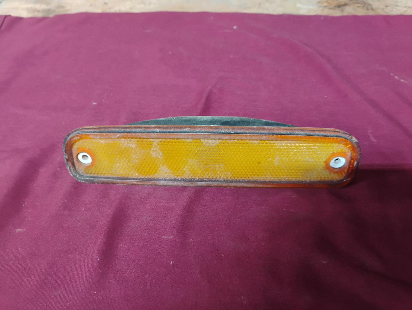 73-79 Chevy GMC Truck Side Marker Lights Fender Amber Red Lamp Lens C10 K10 OEM