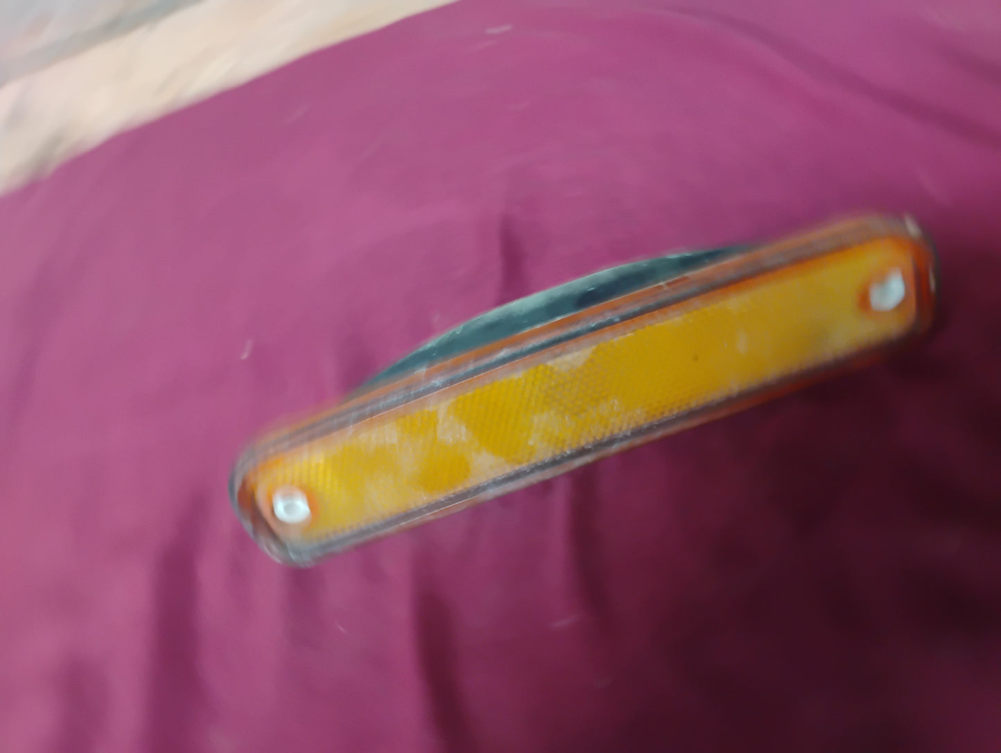 73-79 Chevy GMC Truck Side Marker Lights Fender Amber Red Lamp Lens C10 K10 OEM