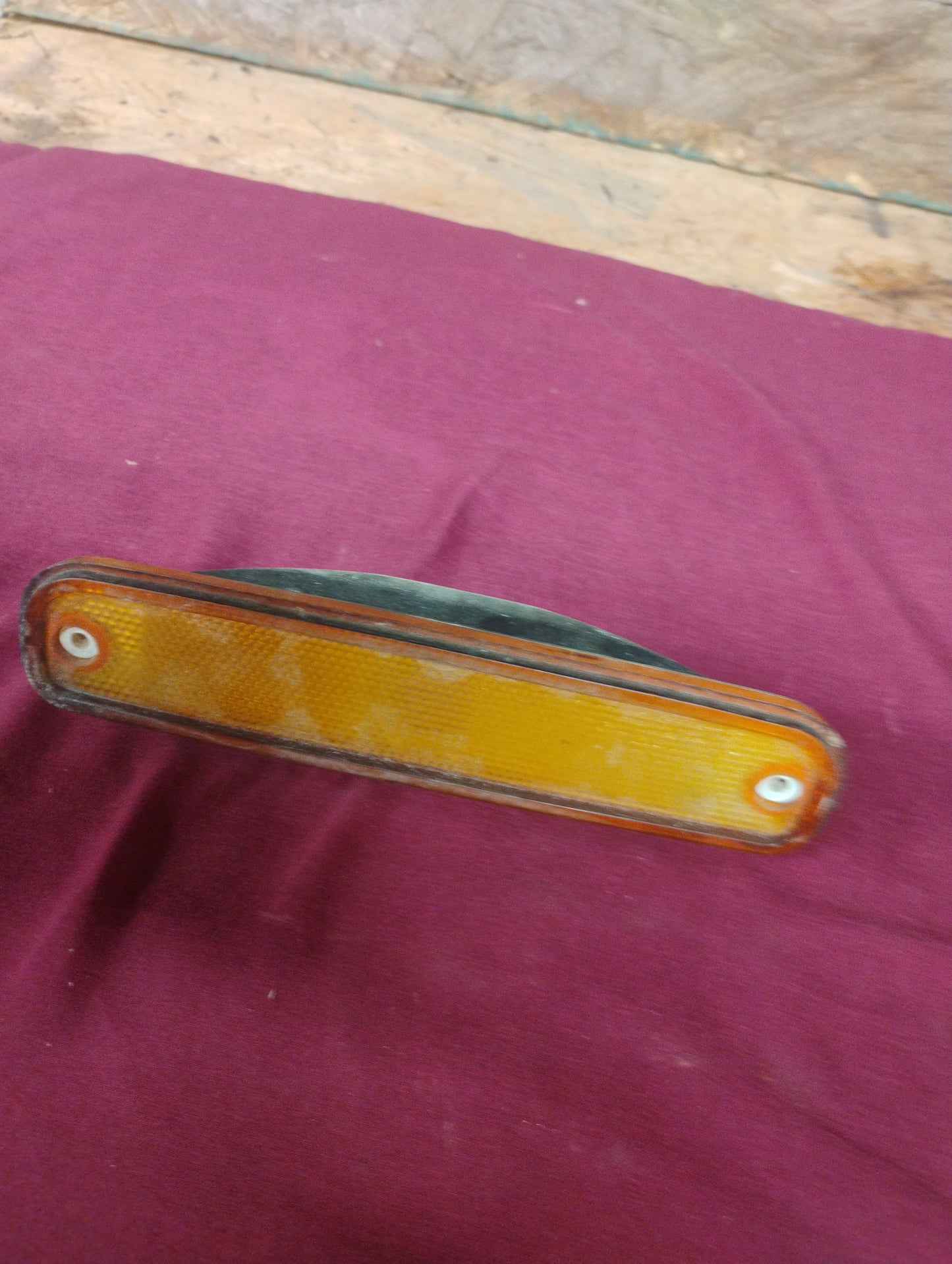 73-79 Chevy GMC Truck Side Marker Lights Fender Amber Red Lamp Lens C10 K10 OEM