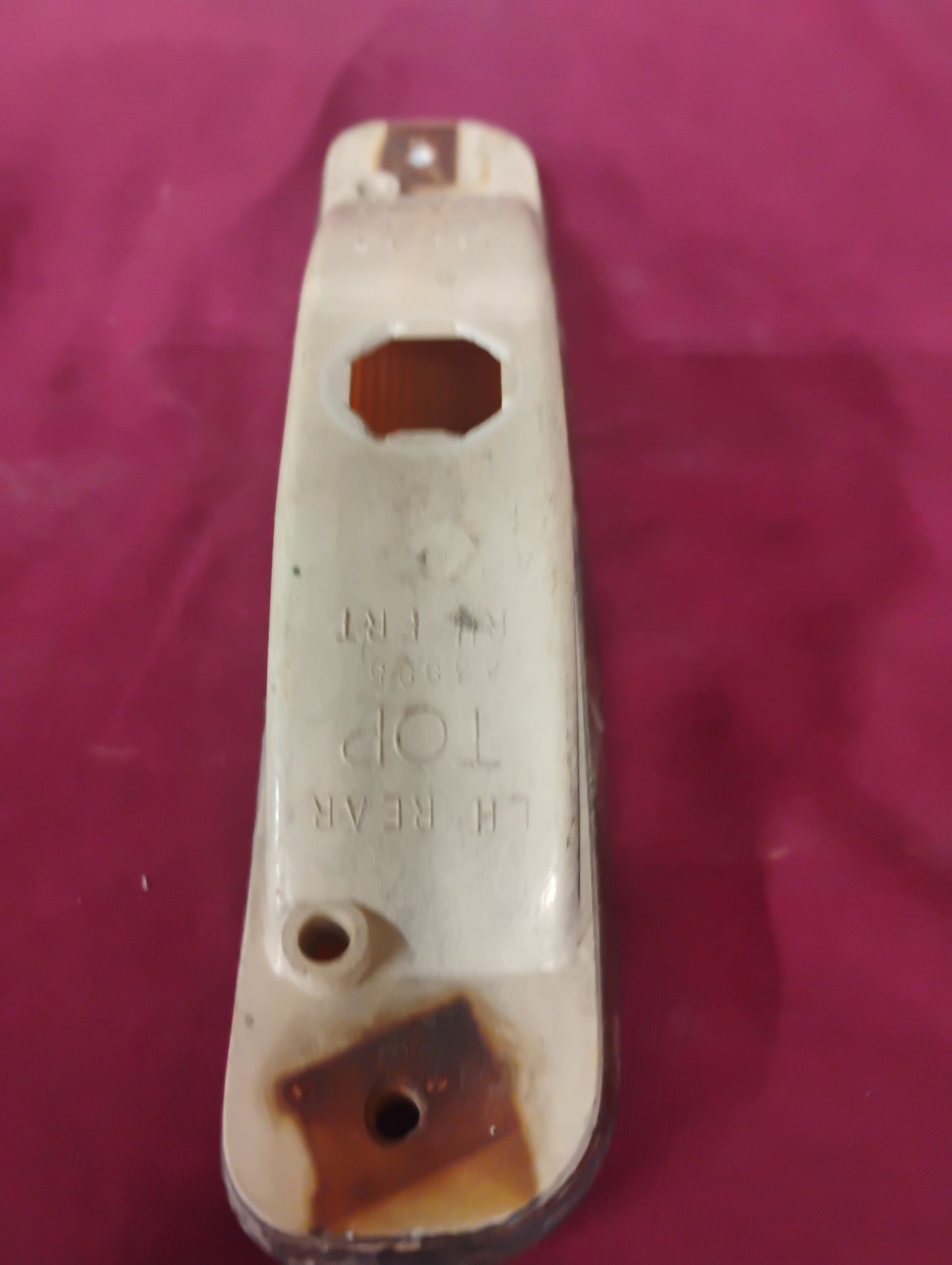 73-79 Chevy GMC Truck Side Marker Lights Fender Amber Red Lamp Lens C10 K10 OEM