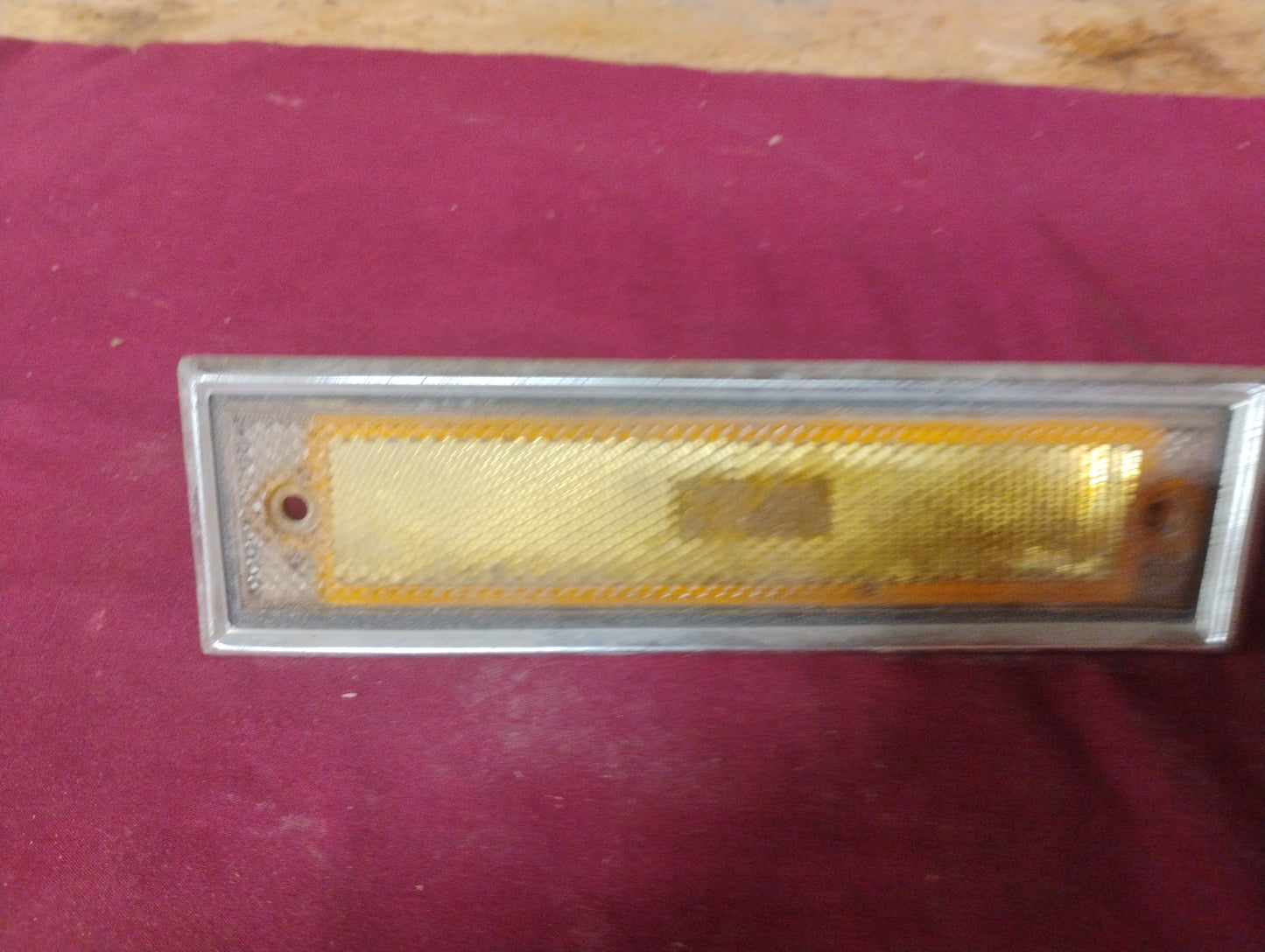 81-87 Chevy GMC Truck Front LH Side Marker Light Lens Driver Amber Corner OEM