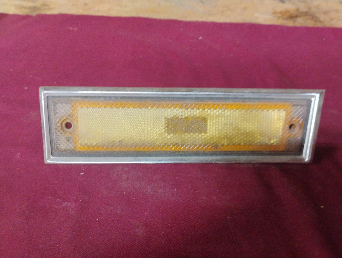 81-87 Chevy GMC Truck Front LH Side Marker Light Lens Driver Amber Corner OEM