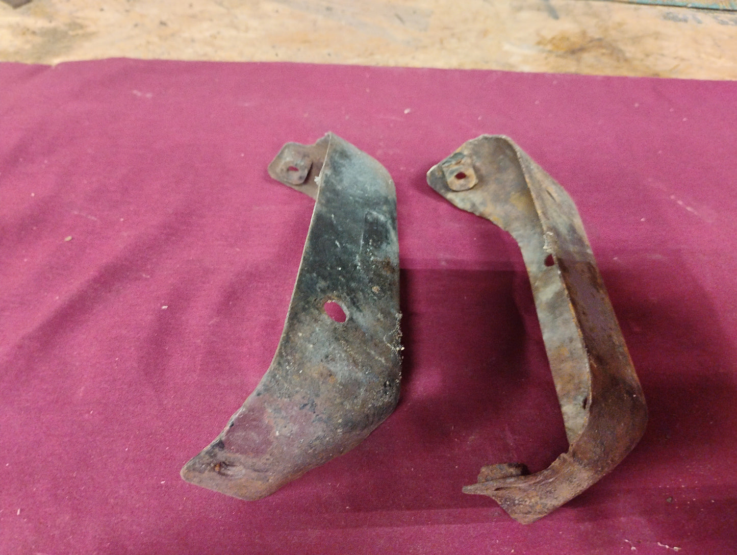 73-79 Chevy GMC Truck Grille Braces Set Support Brackets Core Panel C10 K10 OEM