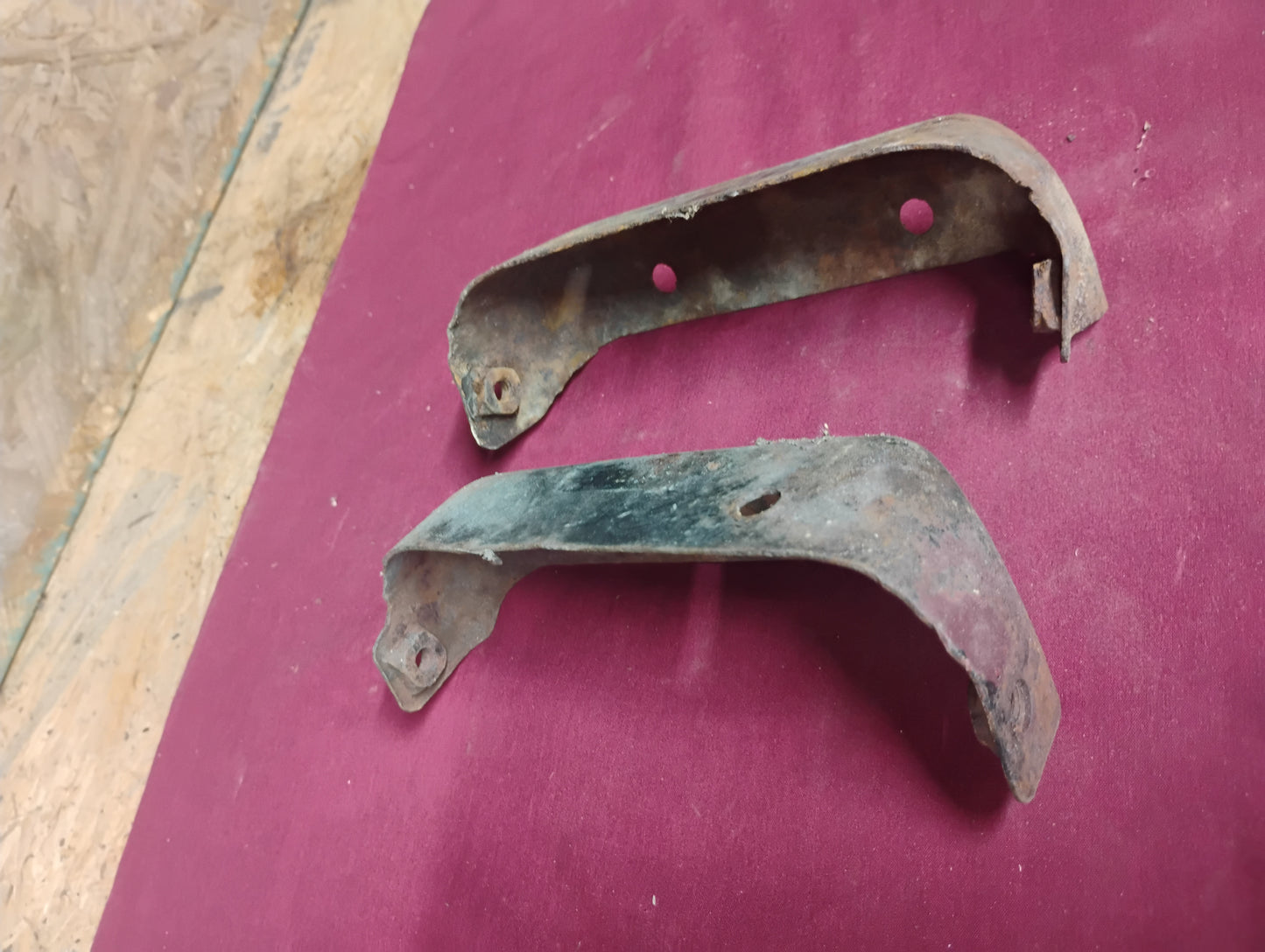73-79 Chevy GMC Truck Grille Braces Set Support Brackets Core Panel C10 K10 OEM