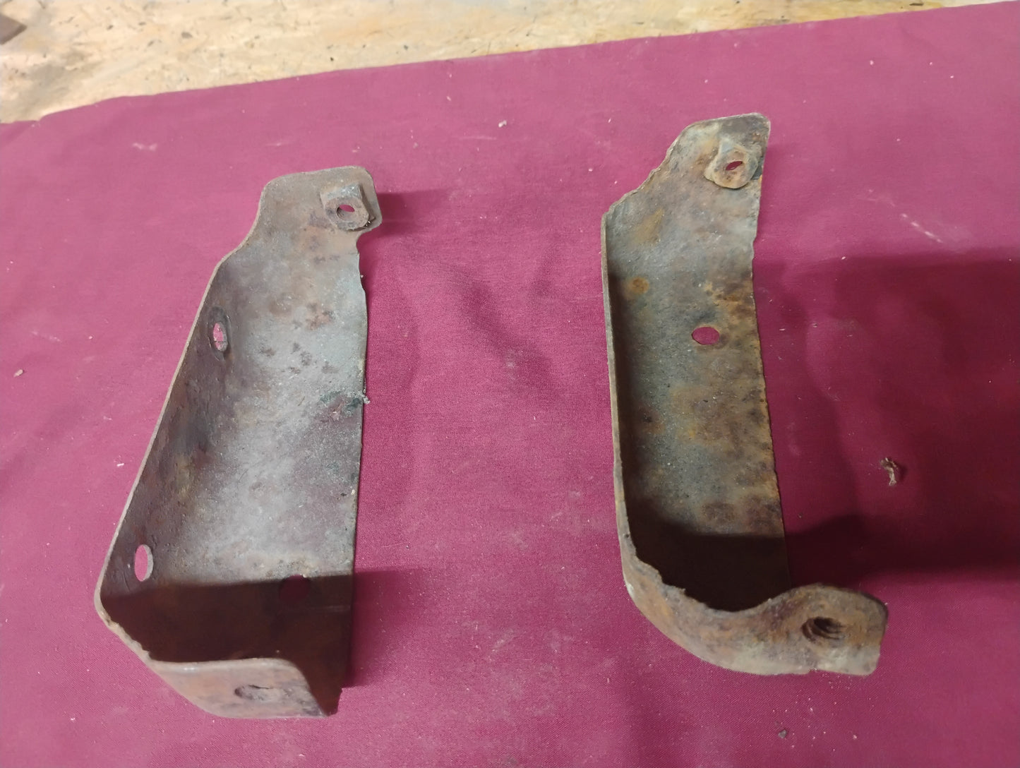 73-79 Chevy GMC Truck Grille Braces Set Support Brackets Core Panel C10 K10 OEM