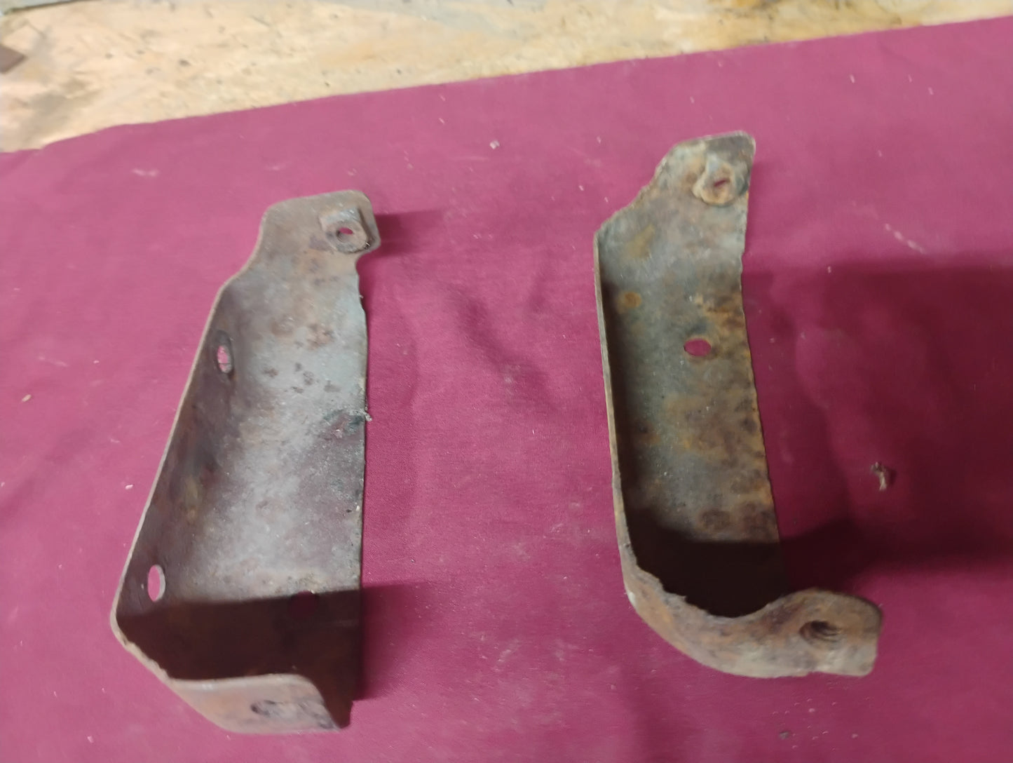 73-79 Chevy GMC Truck Grille Braces Set Support Brackets Core Panel C10 K10 OEM