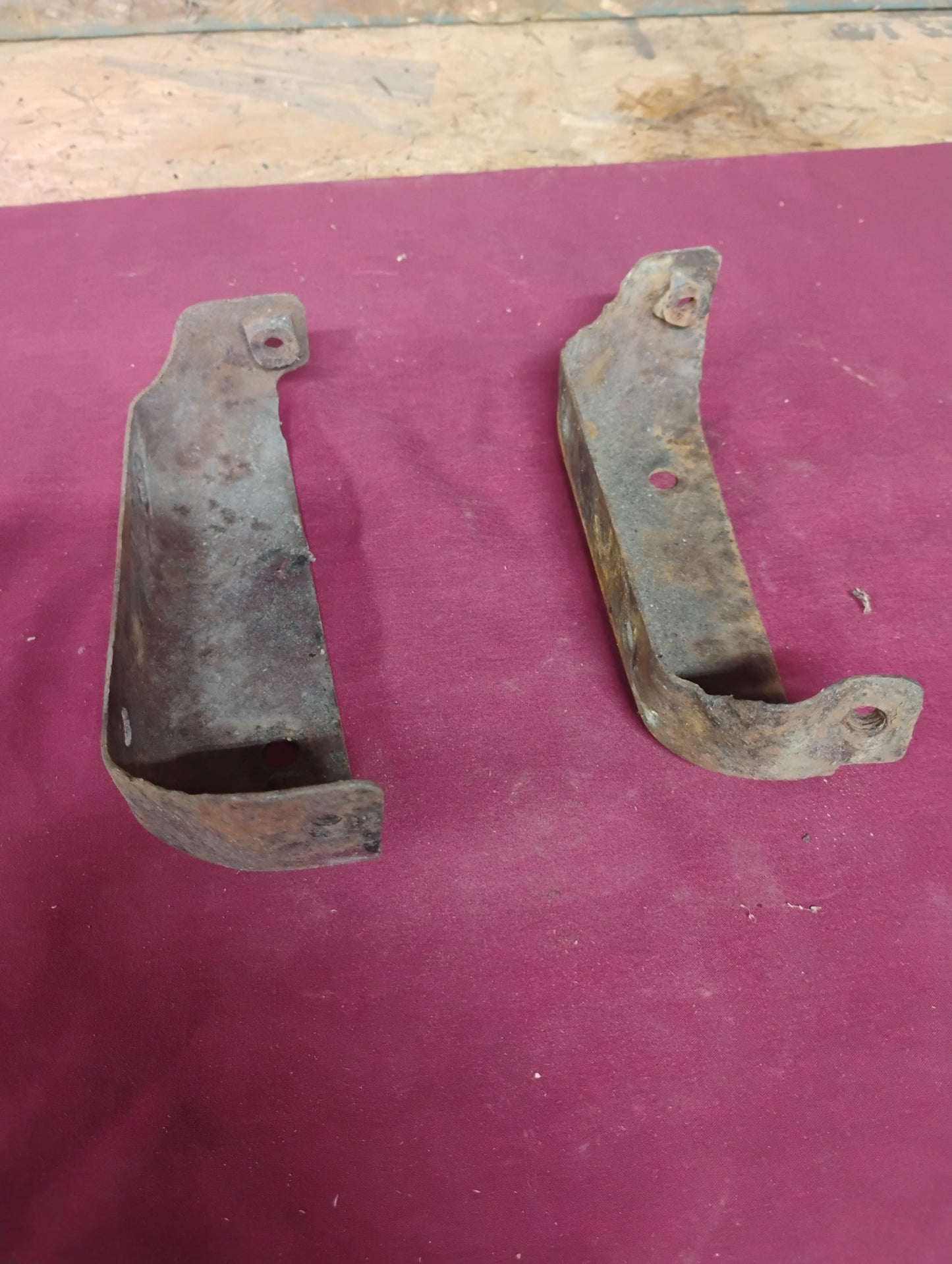 73-79 Chevy GMC Truck Grille Braces Set Support Brackets Core Panel C10 K10 OEM