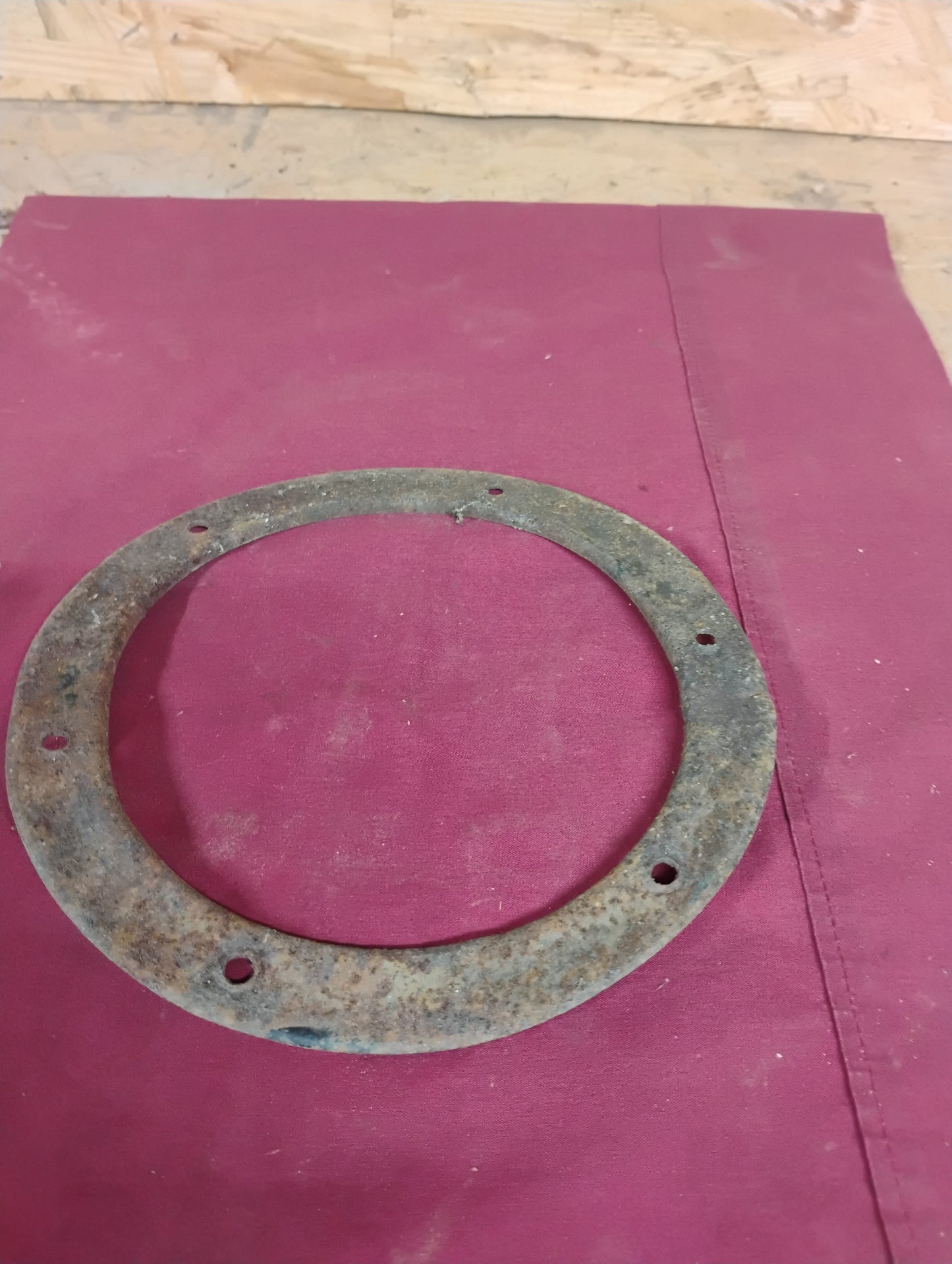 73-87 Chevy GMC Truck SM465 Manual Floor Shifter Boot Retainer Ring Plate OEM GM