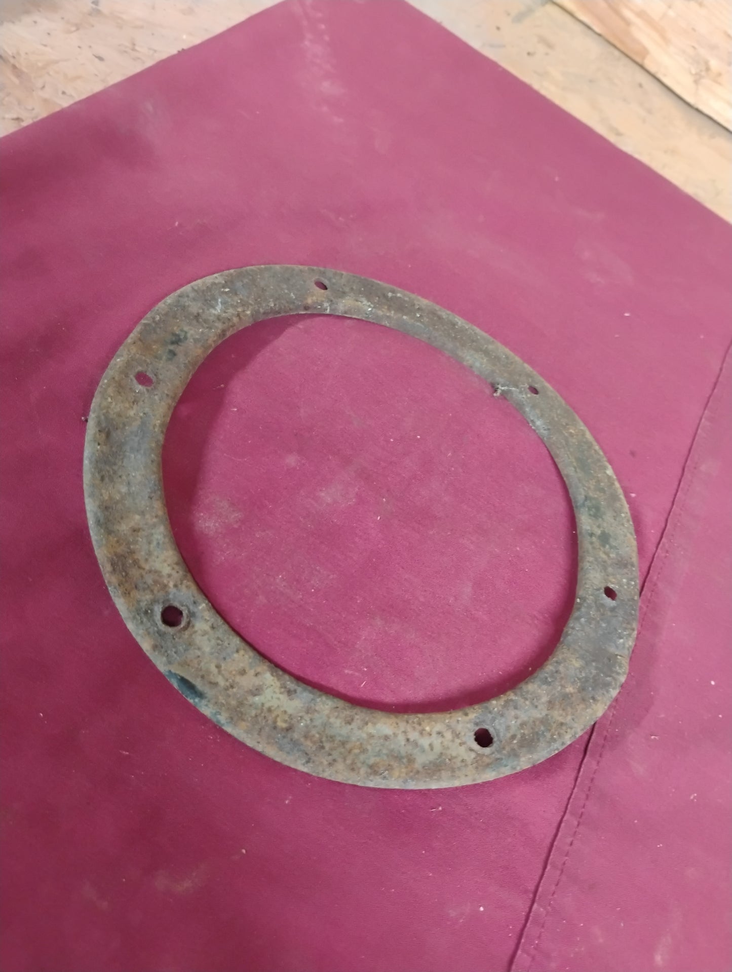 73-87 Chevy GMC Truck SM465 Manual Floor Shifter Boot Retainer Ring Plate OEM GM