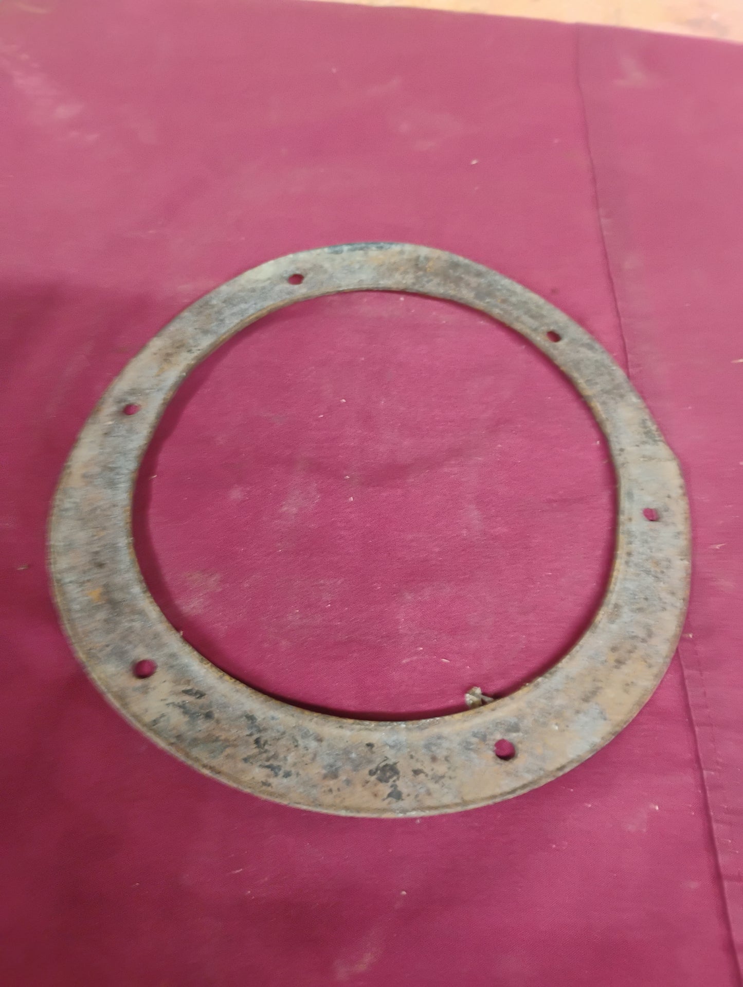 73-87 Chevy GMC Truck SM465 Manual Floor Shifter Boot Retainer Ring Plate OEM GM
