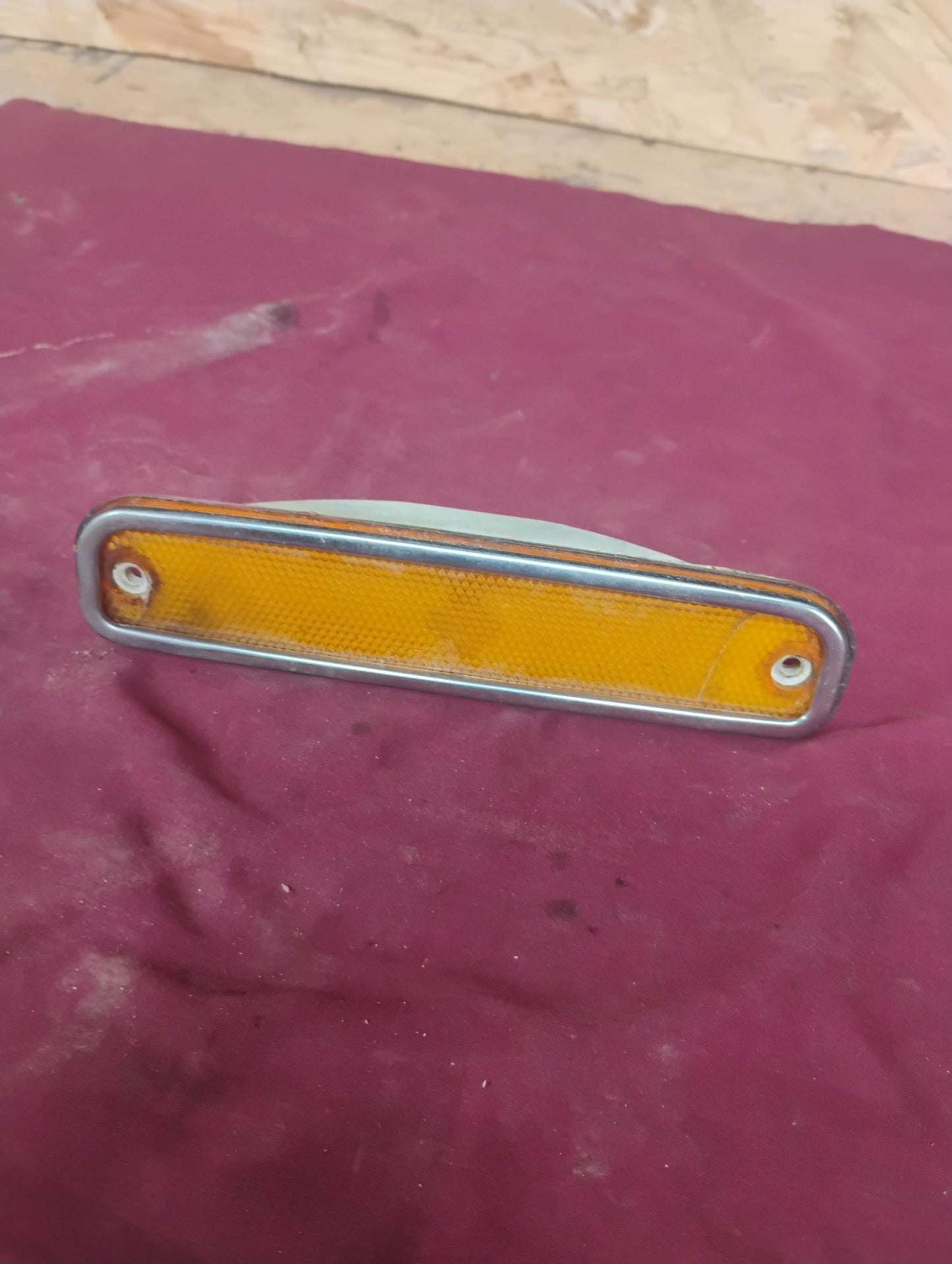 73-79 Chevy GMC Truck Amber Front Side Marker Light Lens OEM C10 K10 Squarebody