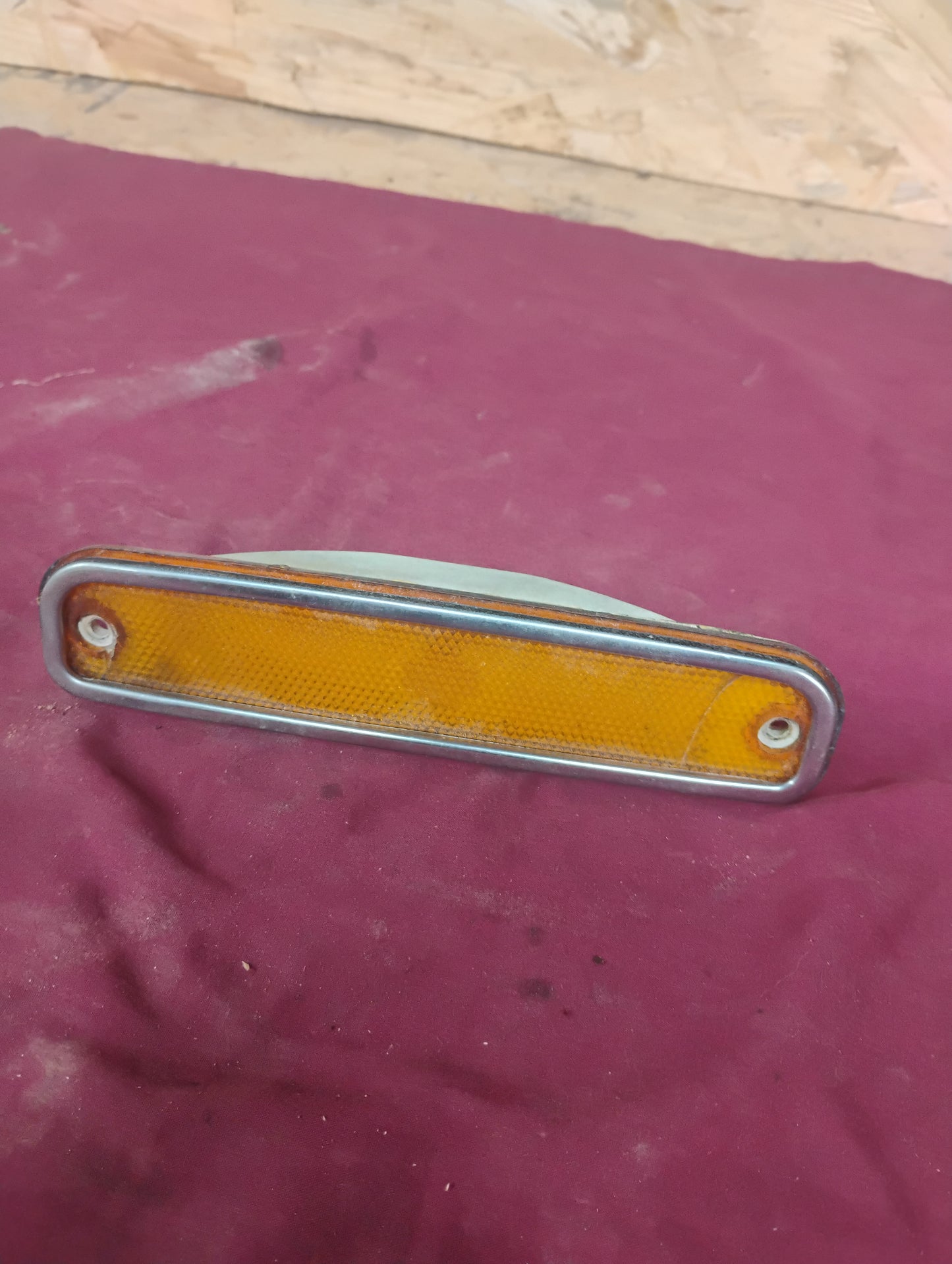 73-79 Chevy GMC Truck Amber Front Side Marker Light Lens OEM C10 K10 Squarebody