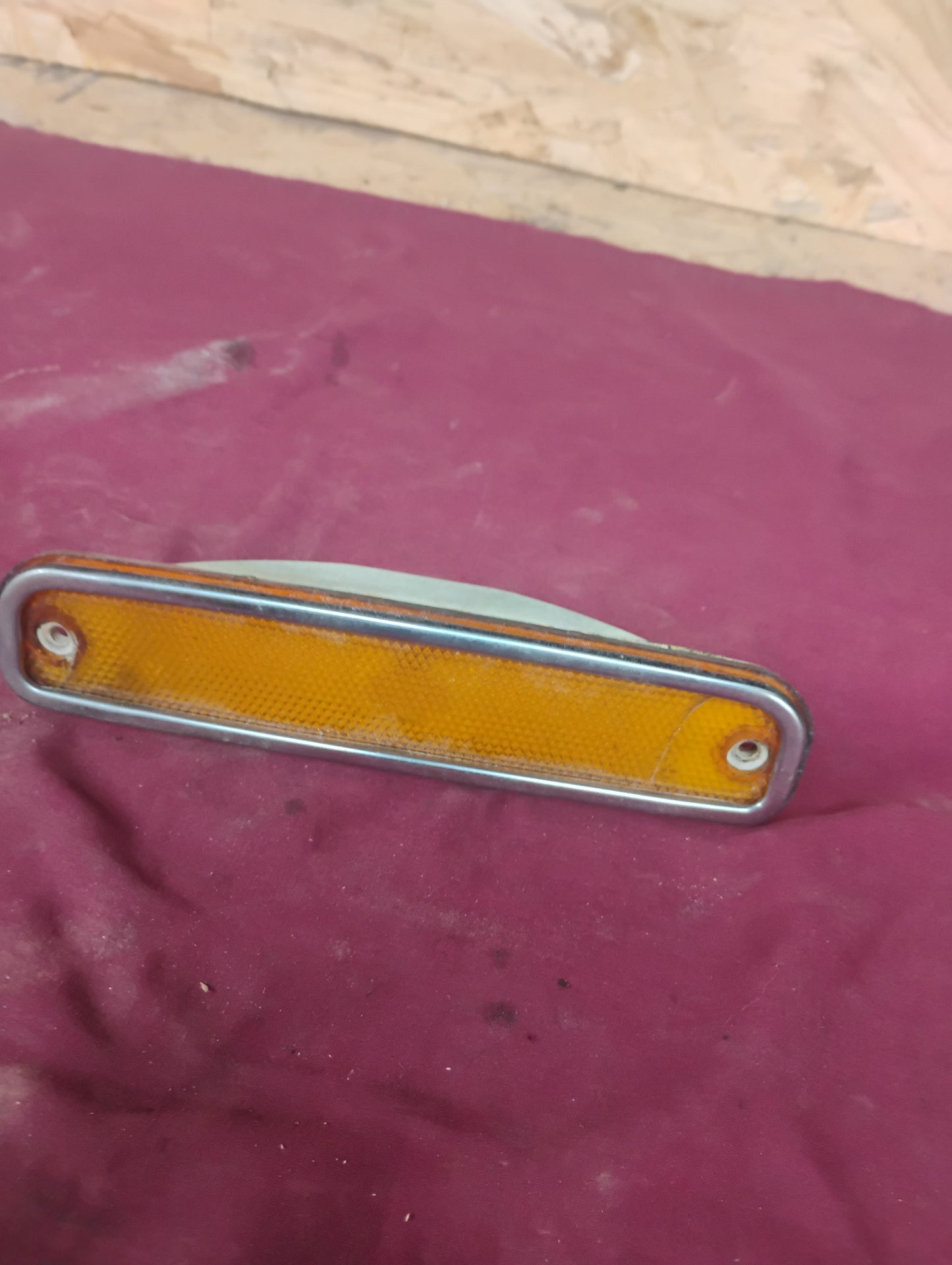 73-79 Chevy GMC Truck Amber Front Side Marker Light Lens OEM C10 K10 Squarebody