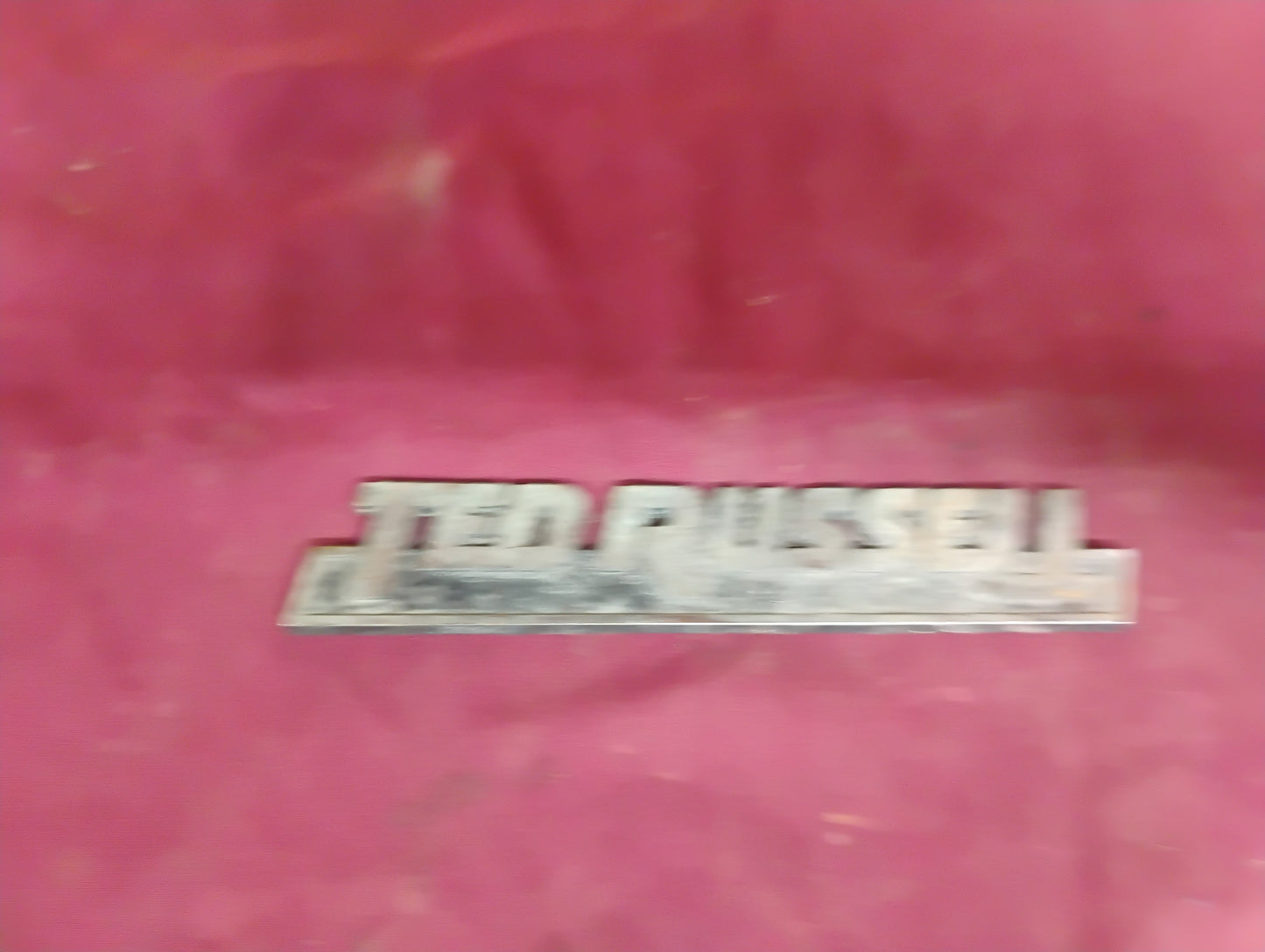 Vintage Ted Russell Knoxville TN Car Truck Dealer Emblem Nameplate Badge OEM