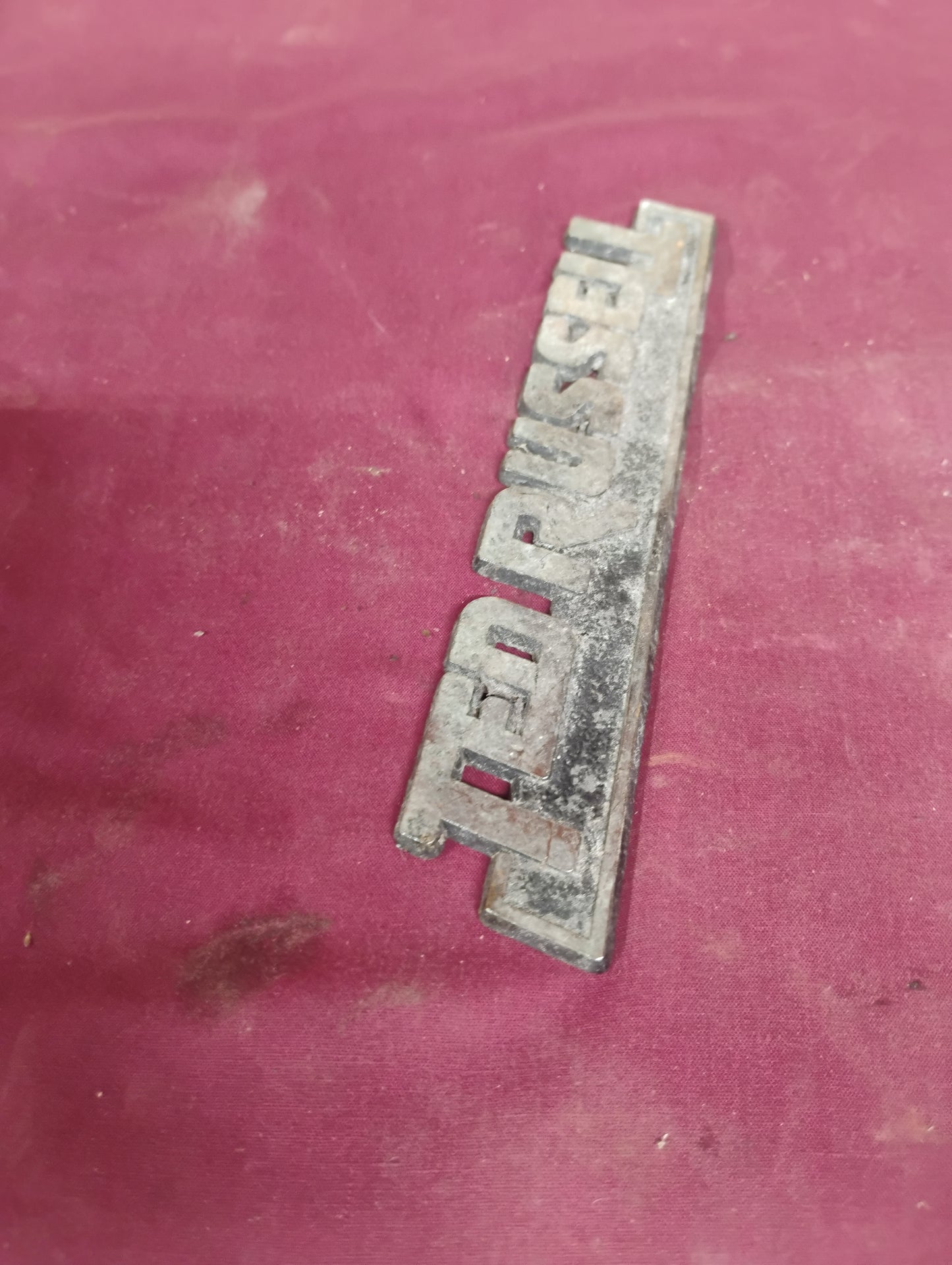 Vintage Ted Russell Knoxville TN Car Truck Dealer Emblem Nameplate Badge OEM