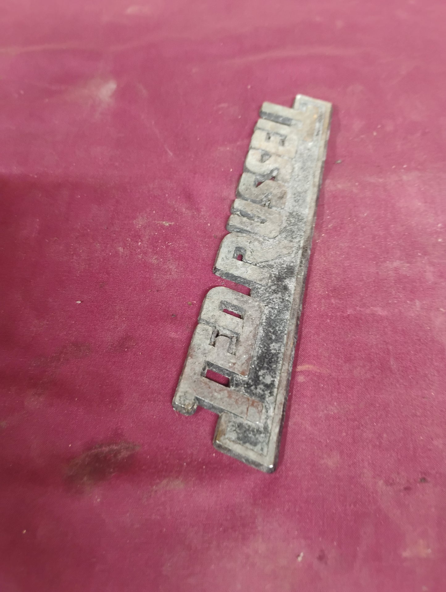 Vintage Ted Russell Knoxville TN Car Truck Dealer Emblem Nameplate Badge OEM