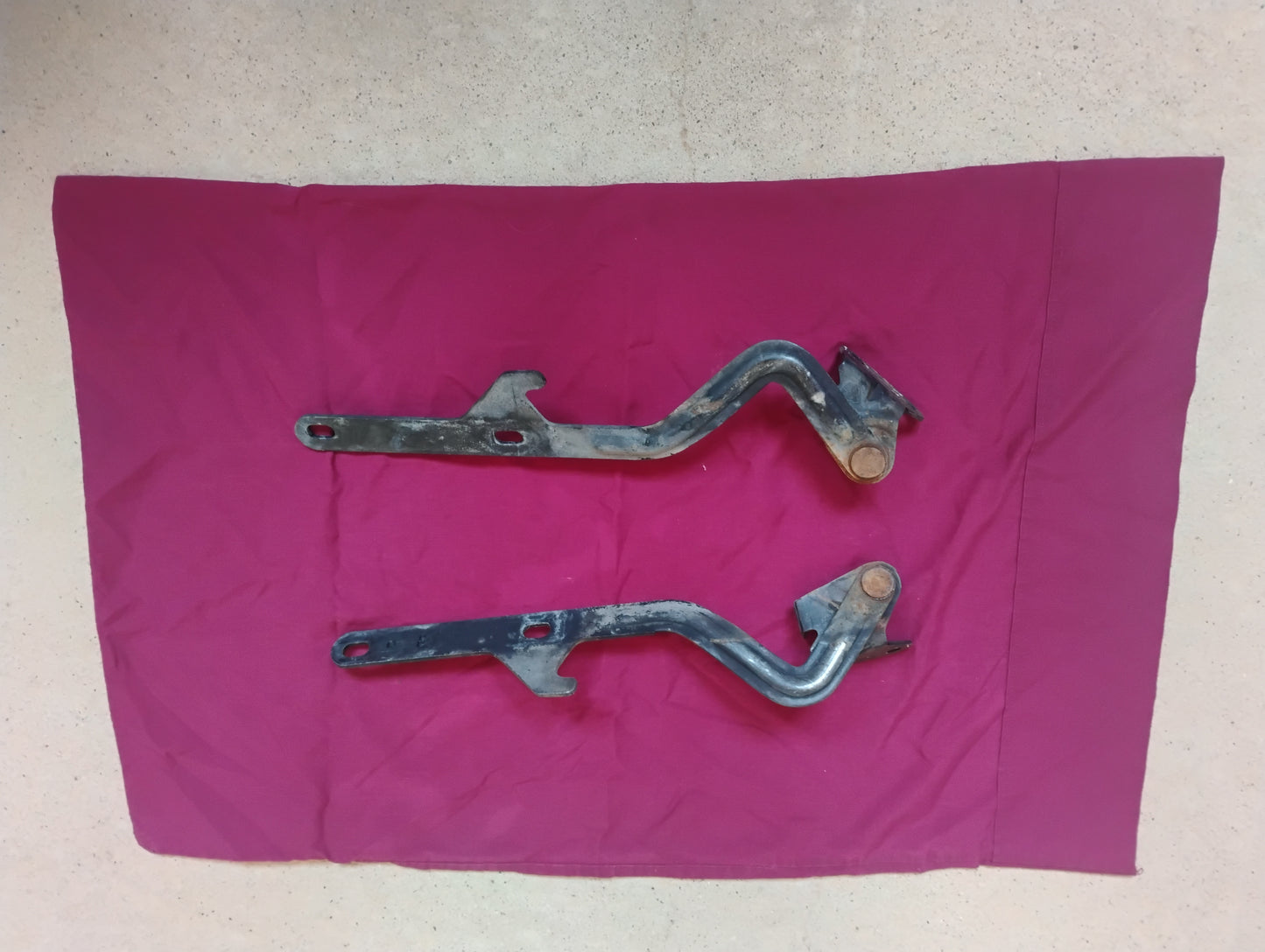 81-87 Chevy GMC Truck Hood Hinges Set Pair OEM C10 K10 K5 Suburban Squarebody