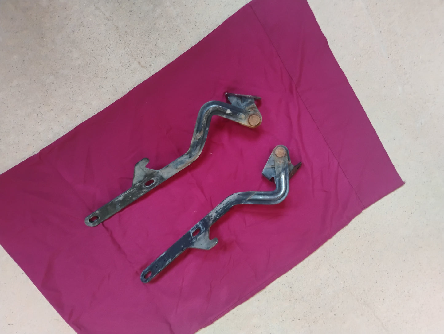81-87 Chevy GMC Truck Hood Hinges Set Pair OEM C10 K10 K5 Suburban Squarebody