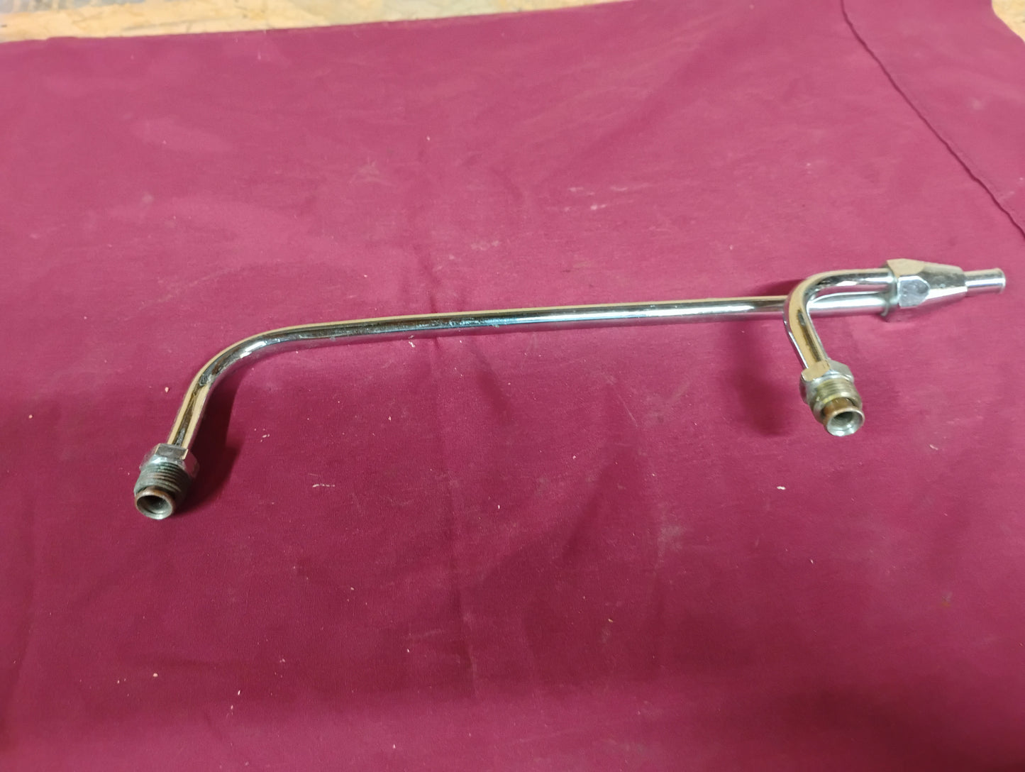 Dual Quad Carburetor Fuel Line Kit Dual Carb Gas Log Edelbrock Holley Chrome