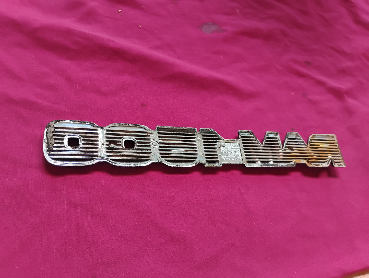OEM RAM 1500 Chrome & Black Emblem Badge - Fits 2009-2012 Dodge Ram 1500 - Good Condition (A)
