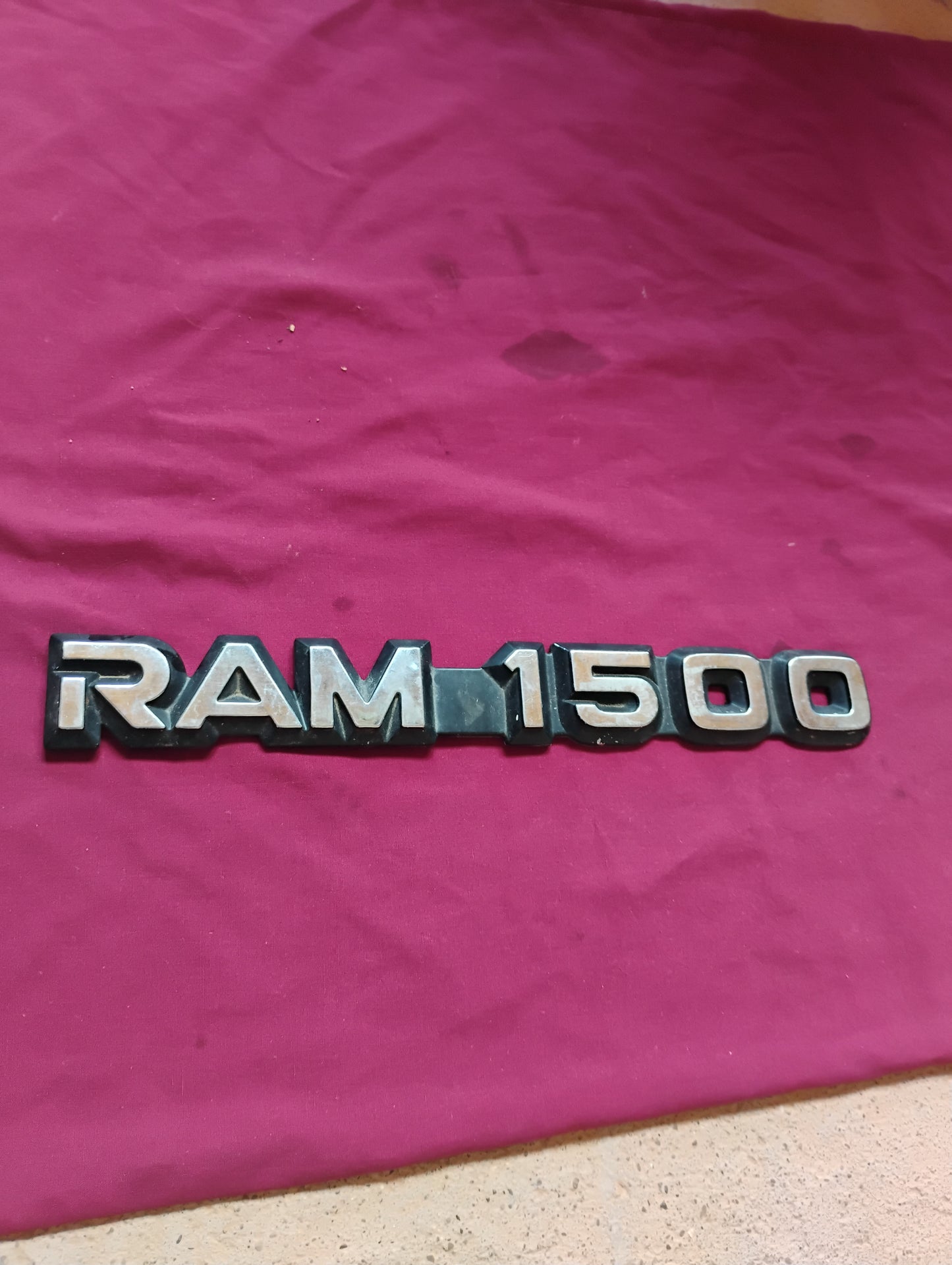 OEM RAM 1500 Tailgate Emblem Badge Chrome/Black 2009-2012 Dodge Ram Genuine (A)