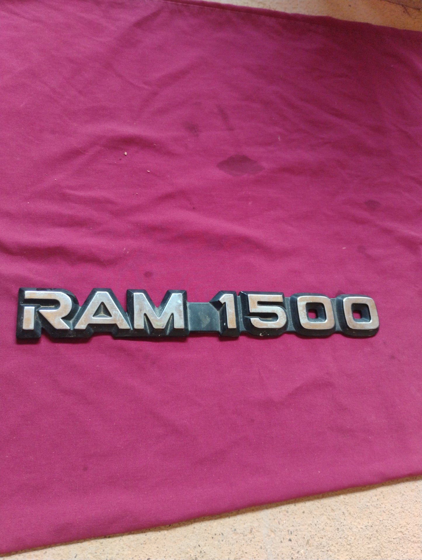 OEM RAM 1500 Tailgate Emblem Badge Chrome/Black 2009-2012 Dodge Ram Genuine (A)