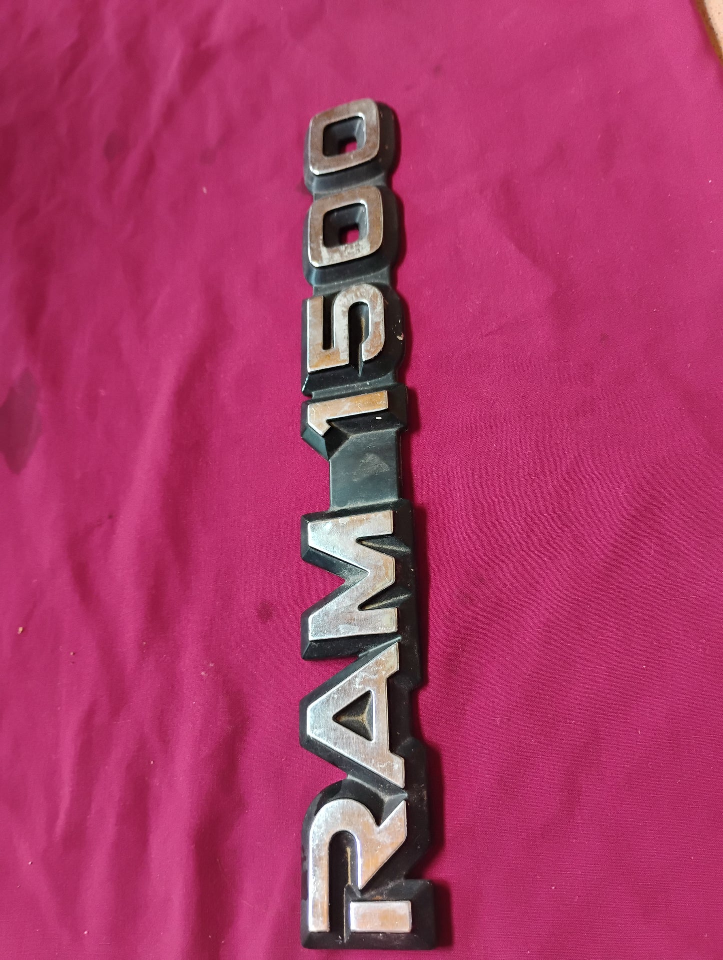 OEM RAM 1500 Tailgate Emblem Badge Chrome/Black 2009-2012 Dodge Ram Genuine (A)