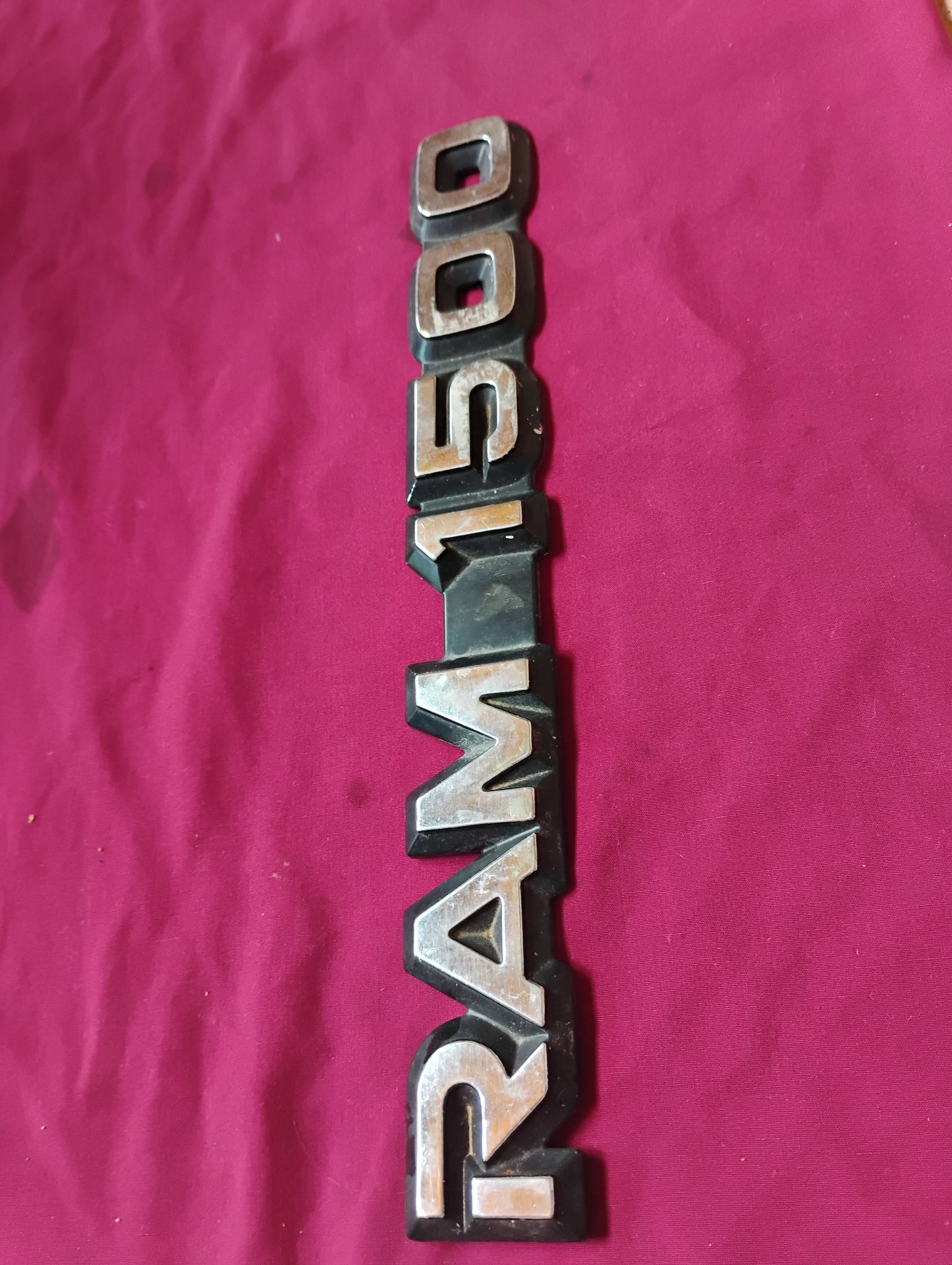 OEM RAM 1500 Tailgate Emblem Badge Chrome/Black 2009-2012 Dodge Ram Genuine (A)