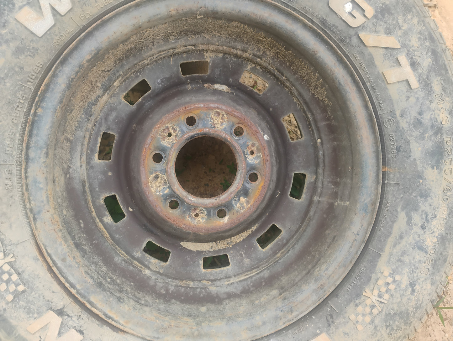 1973-1987 Chevy GMC Truck 6-Lug 10 Inch Wide Steel Rally Wheel Rim