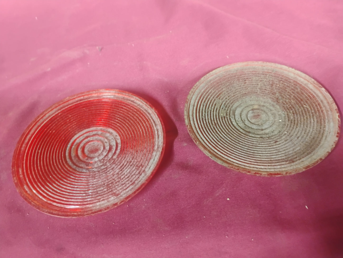 Universal Trailer Tail Light Lens Replacement Round Red Amber DOT Approved