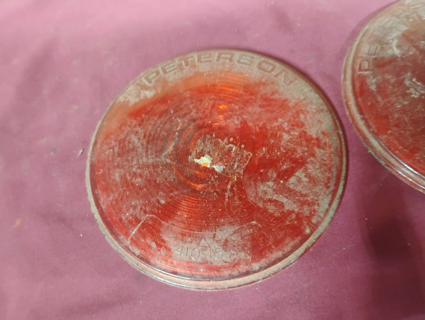 Universal Trailer Tail Light Lens Replacement Round Red Amber DOT Approved