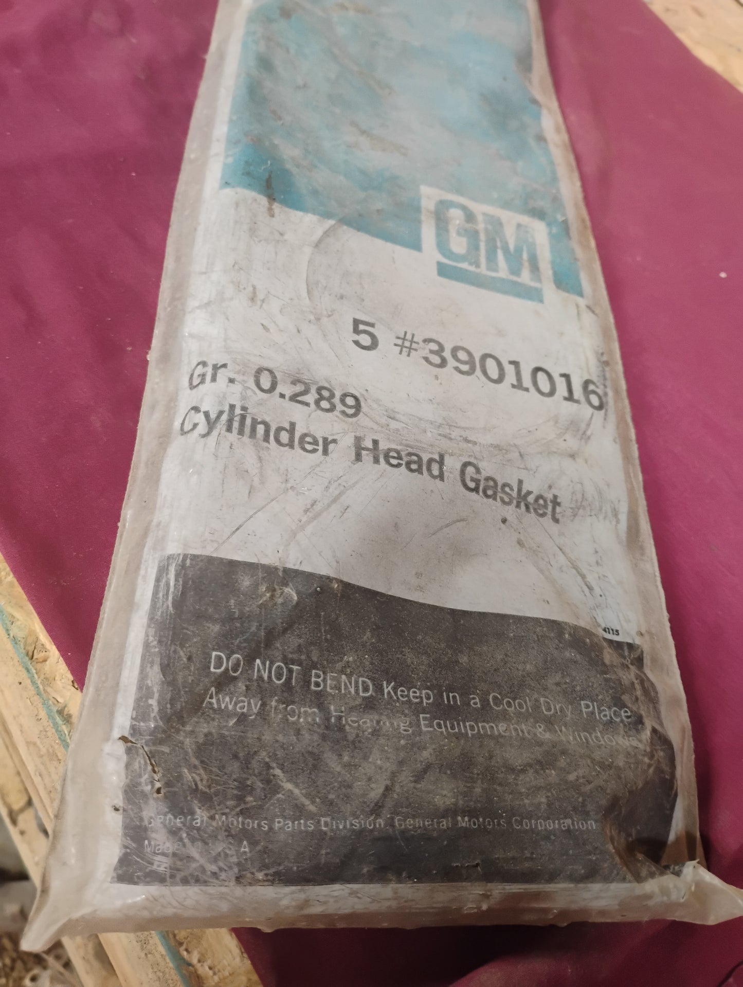 GM Cylinder Head Gasket 3901016 Chevy 194 230 250 292 Inline 6 Engine NOS OEM