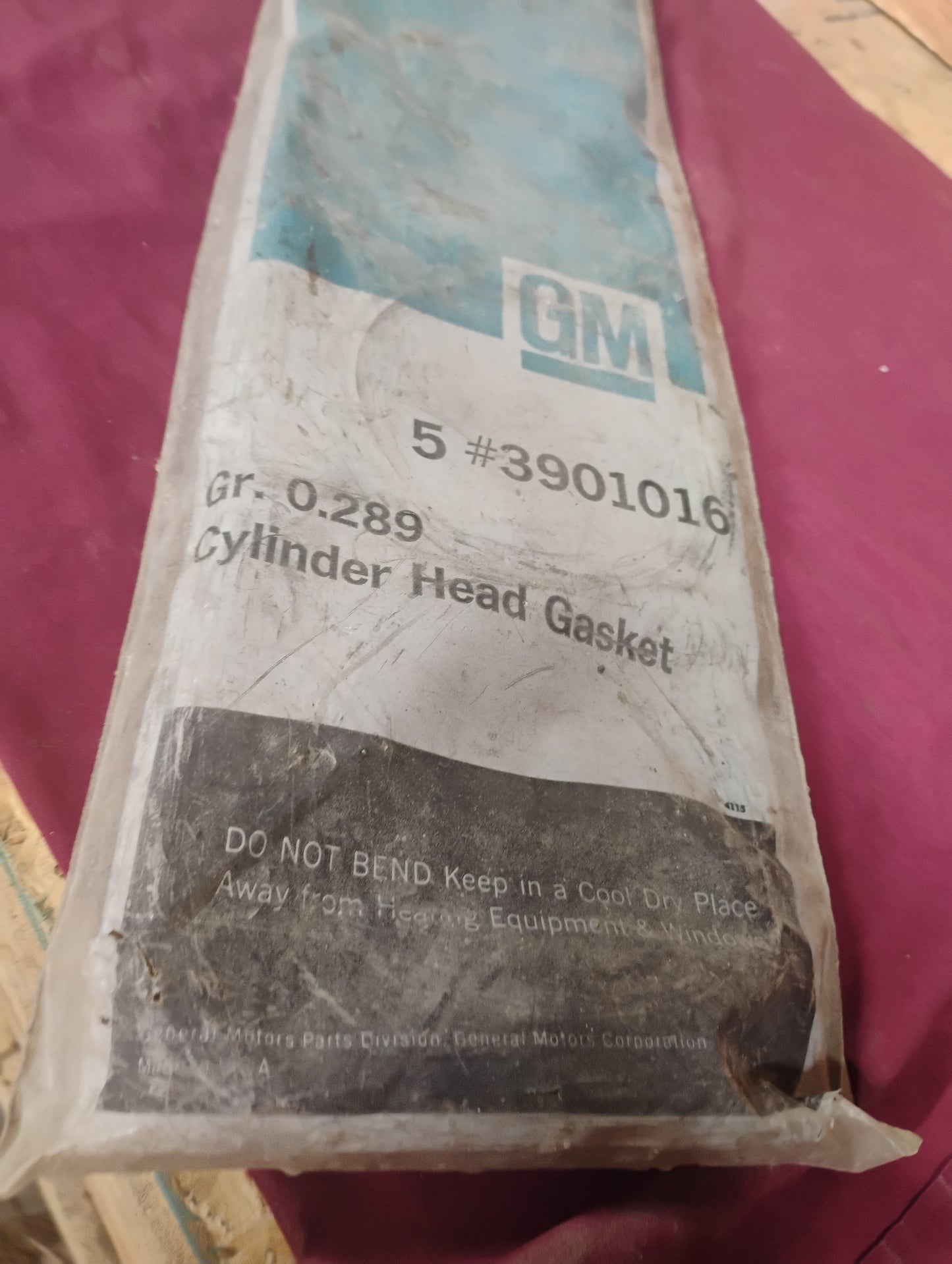 GM Cylinder Head Gasket 3901016 Chevy 194 230 250 292 Inline 6 Engine NOS OEM