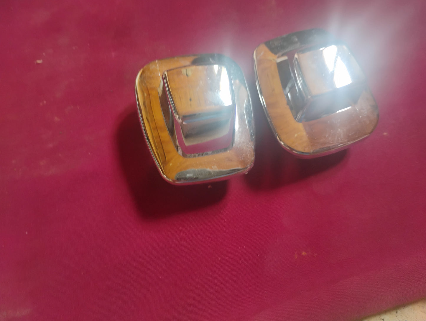 73-87 Chevy GMC Truck License Plate Light Lens Cover Step Bumper C10 K10 Squarebody